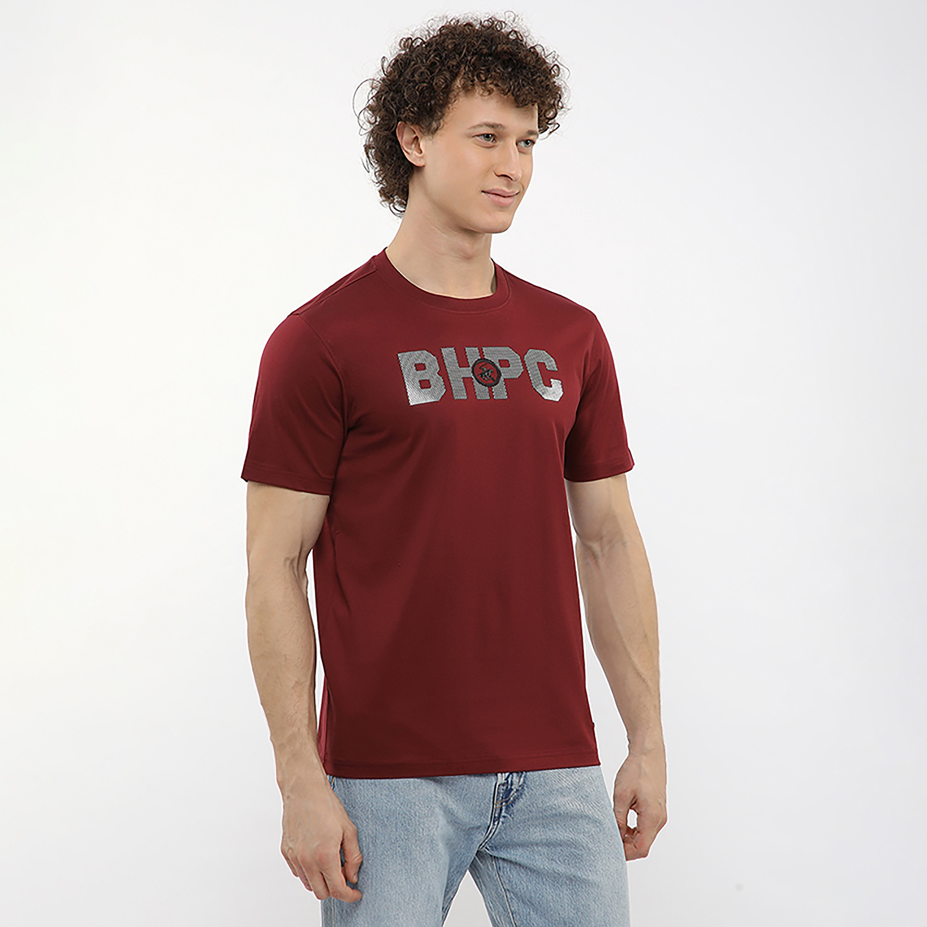 تيشيرت رجالي بشعار جرافيك بياقة مستديرة وأكمام قصيرة من بيفرلي هيلز بولو كلوب-men-clothing-tshirtsandpolos-tshirts-image-8