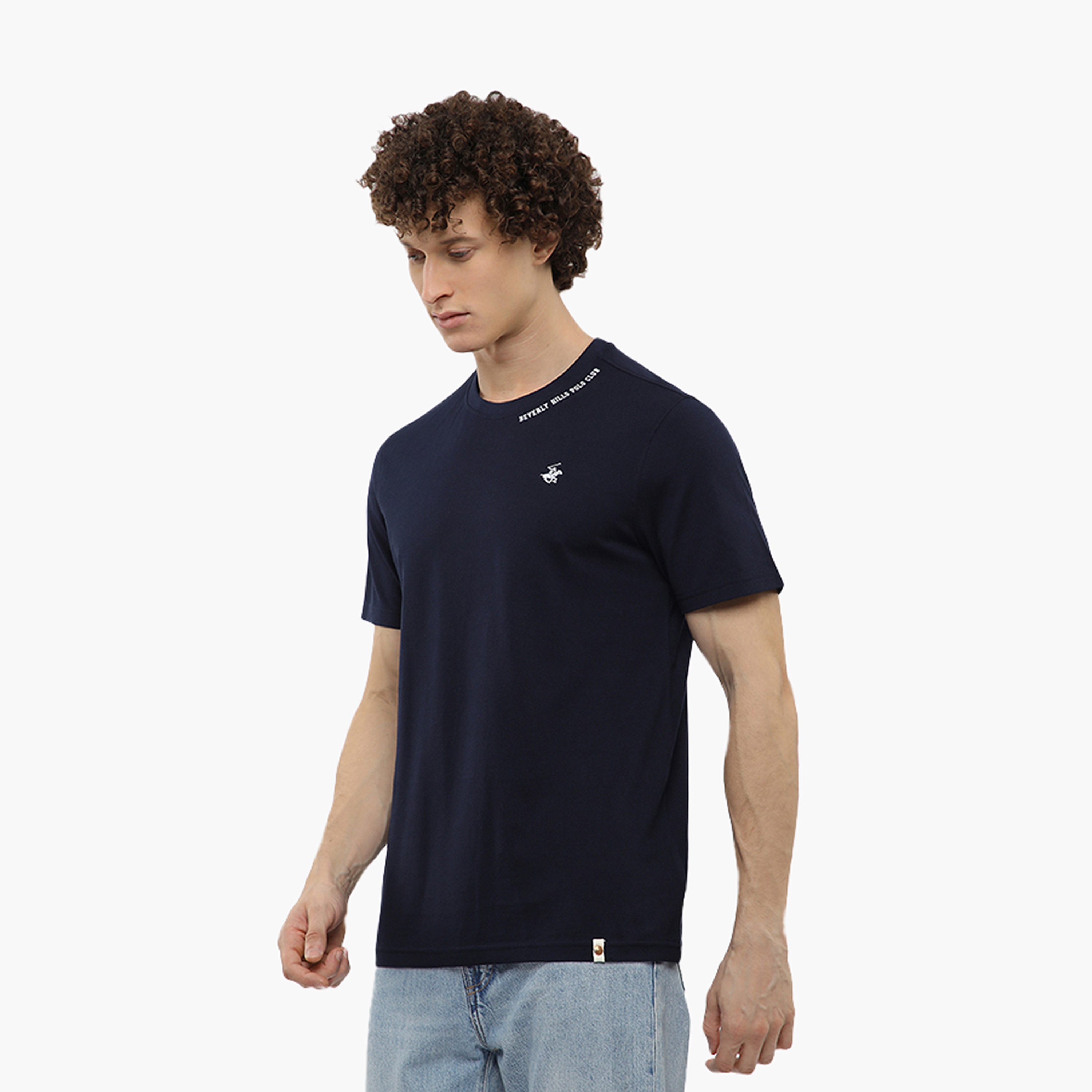 Beverly Hills Polo Club Plain Crew Neck Short Sleeves Men's T-Shirt-men-clothing-tshirtsandpolos-tshirts-image-2