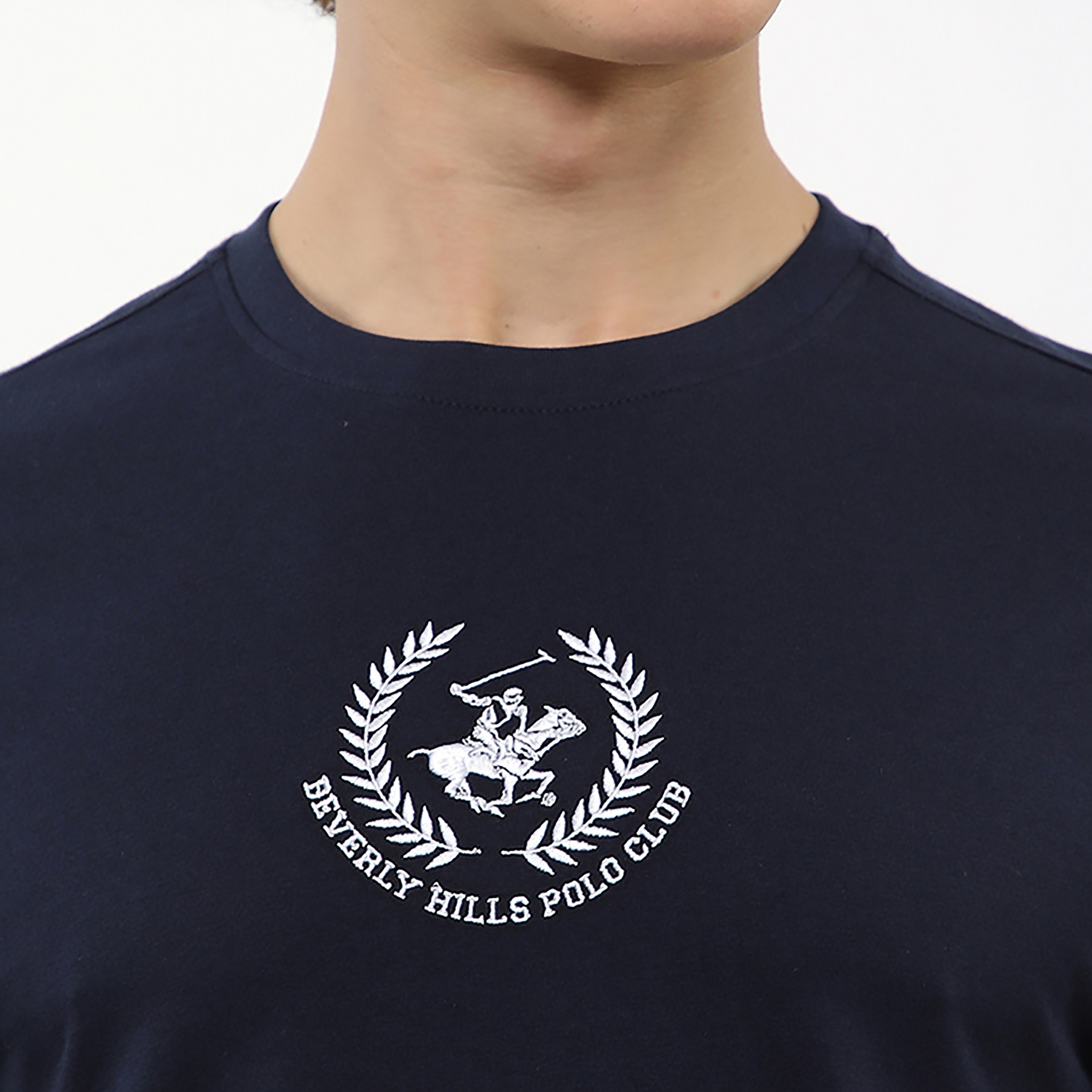 Beverly Hills Polo Club Embroidered Logo Crew Neck Short Sleeves Men's T-Shirt-men-clothing-tshirtsandpolos-tshirts-image-5