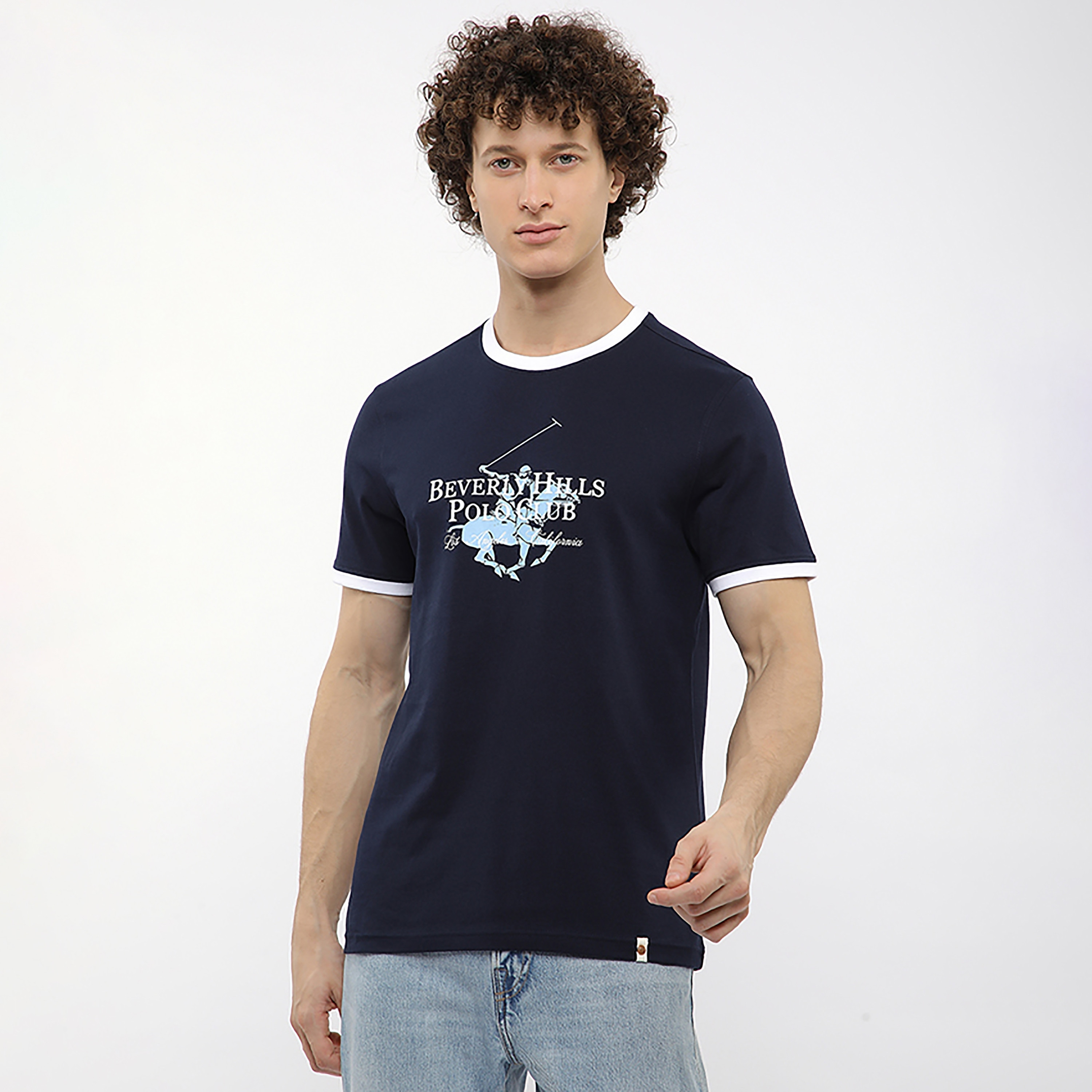 Beverly Hills Polo Club Graphic Print Crew Neck Short Sleeves Men's T-Shirt-men-clothing-tshirtsandpolos-tshirts-image-1