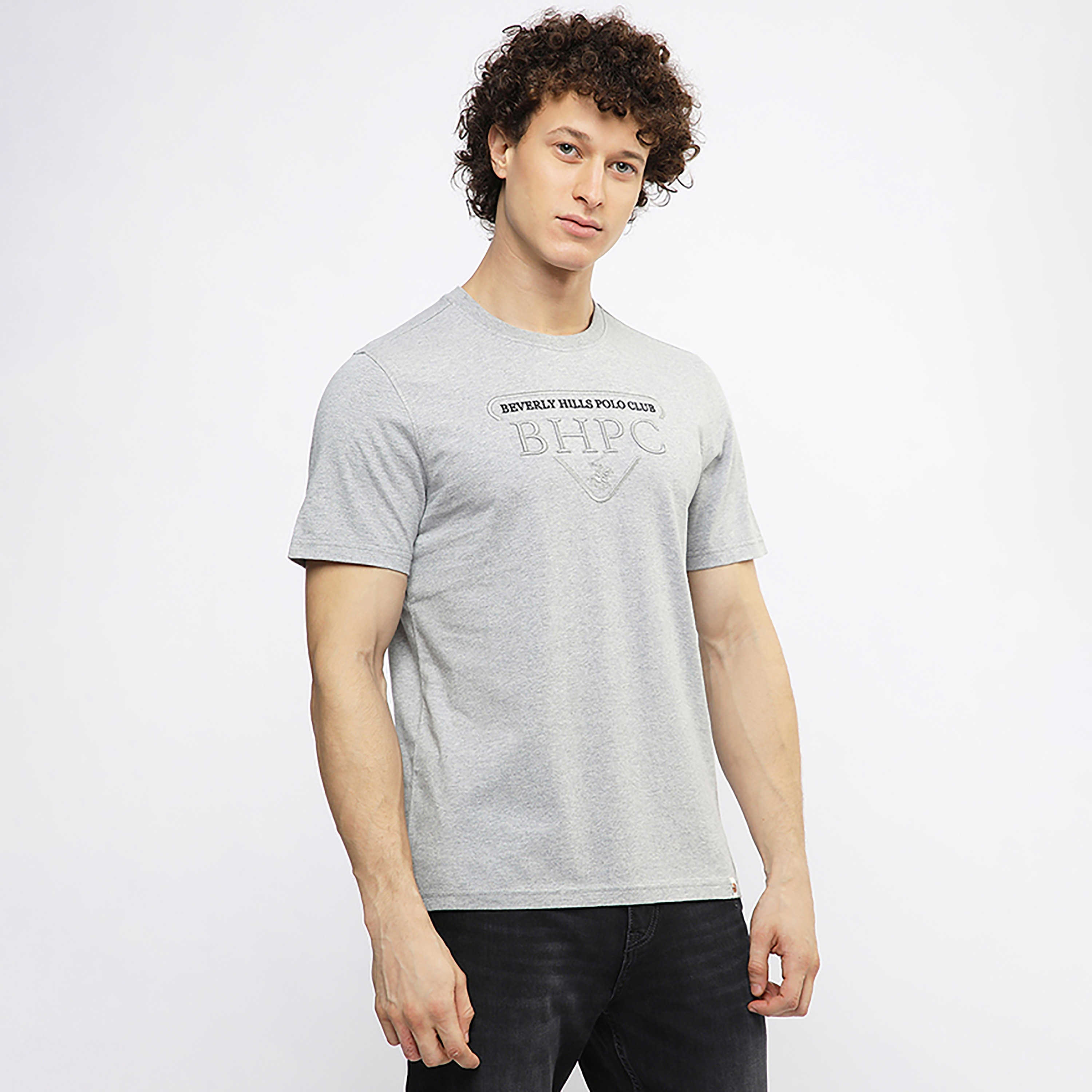 تي شيرت رجالي بياقة دائرية وأكمام قصيرة وشعار مطرز من بيفرلي هيلز بولو كلوب-men-clothing-tshirtsandpolos-tshirts-image-8