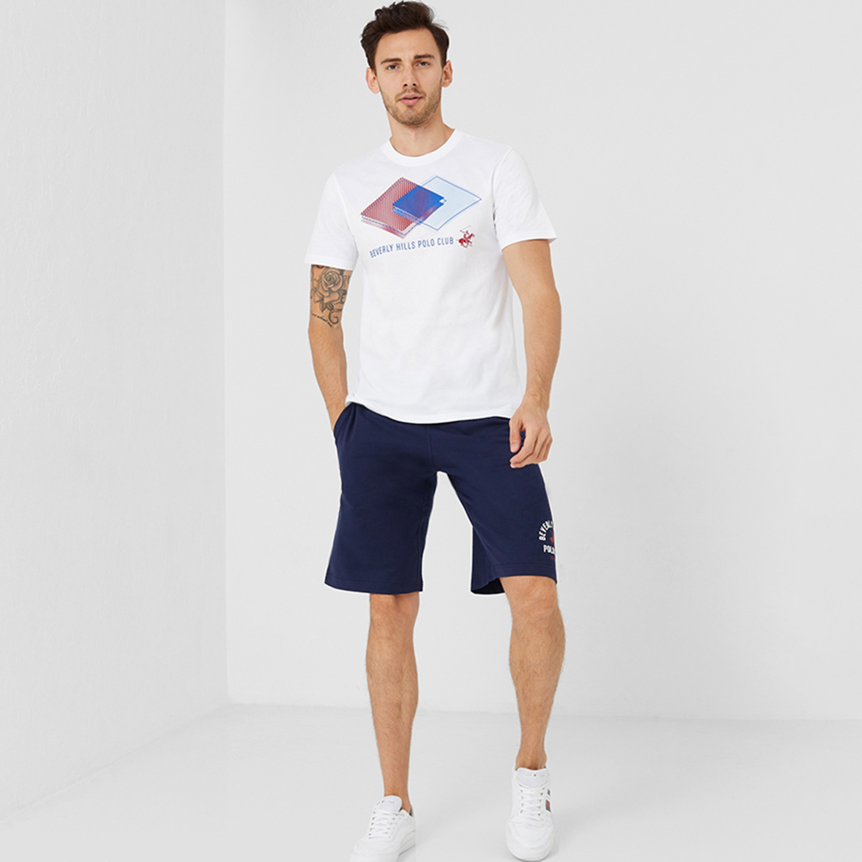 Beverly Hills Polo Club Graphic Print Crew Neck Short Sleeves Men's T-Shirt-men-clothing-tshirtsandpolos-tshirts-image-2