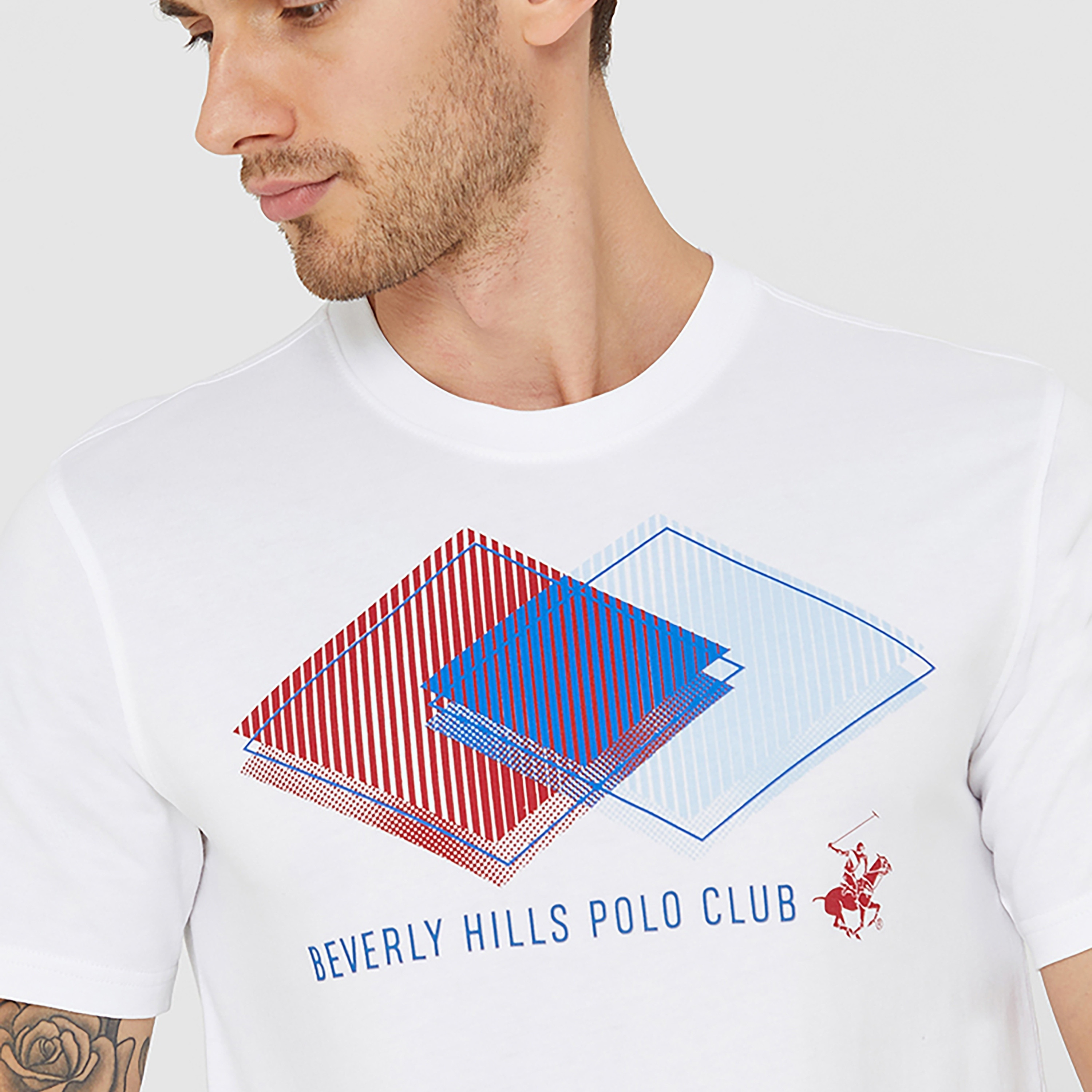 Beverly Hills Polo Club Graphic Print Crew Neck Short Sleeves Men's T-Shirt-men-clothing-tshirtsandpolos-tshirts-image-3