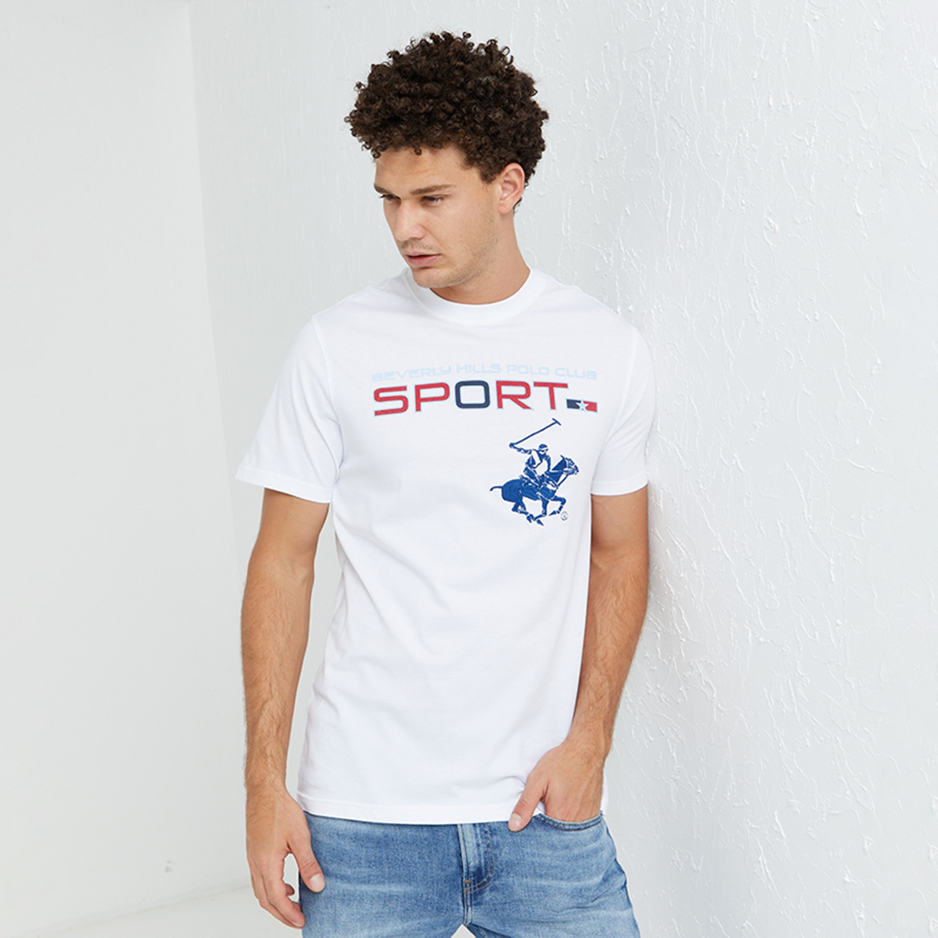 Beverly Hills Polo Club Text-Print Crew Neck Short Sleeves Men's T-Shirt-men-clothing-tshirtsandpolos-tshirts-image-1