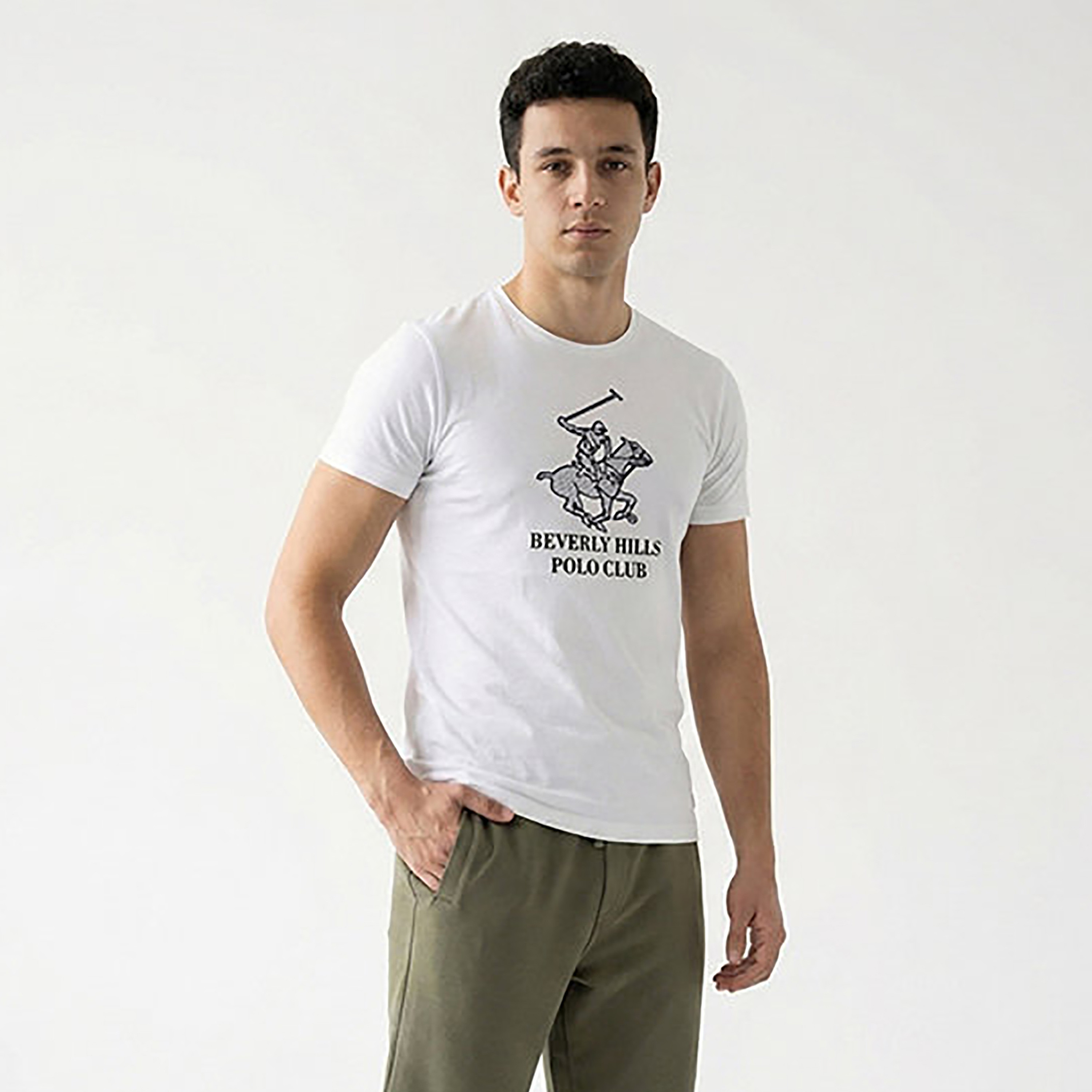 Beverly Hills Polo Club Embroidered Logo Crew Neck Short Sleeves Men's T-Shirt-men-clothing-tshirtsandpolos-tshirts-image-3