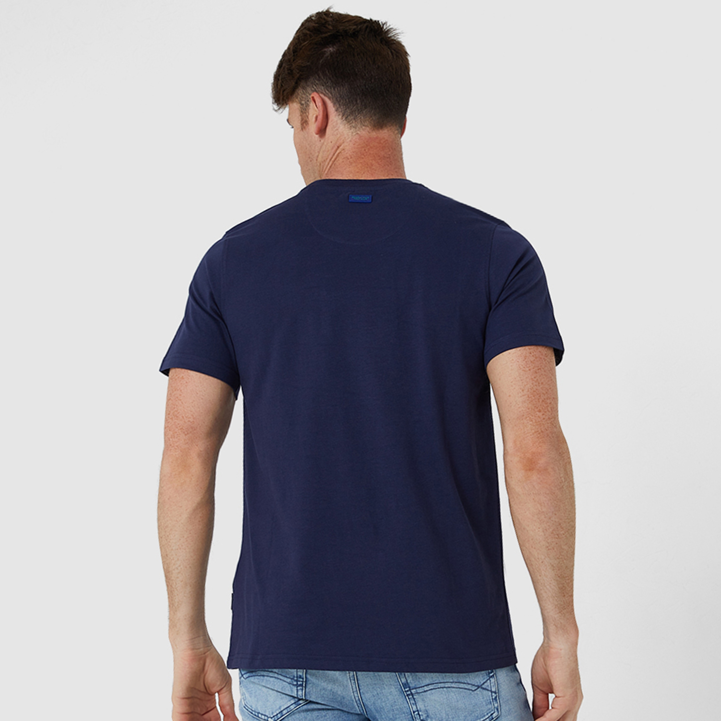 Beverly Hills Polo Club Logo Print Crew Neck Short Sleeves Men's T-Shirt-men-clothing-tshirtsandpolos-tshirts-image-4