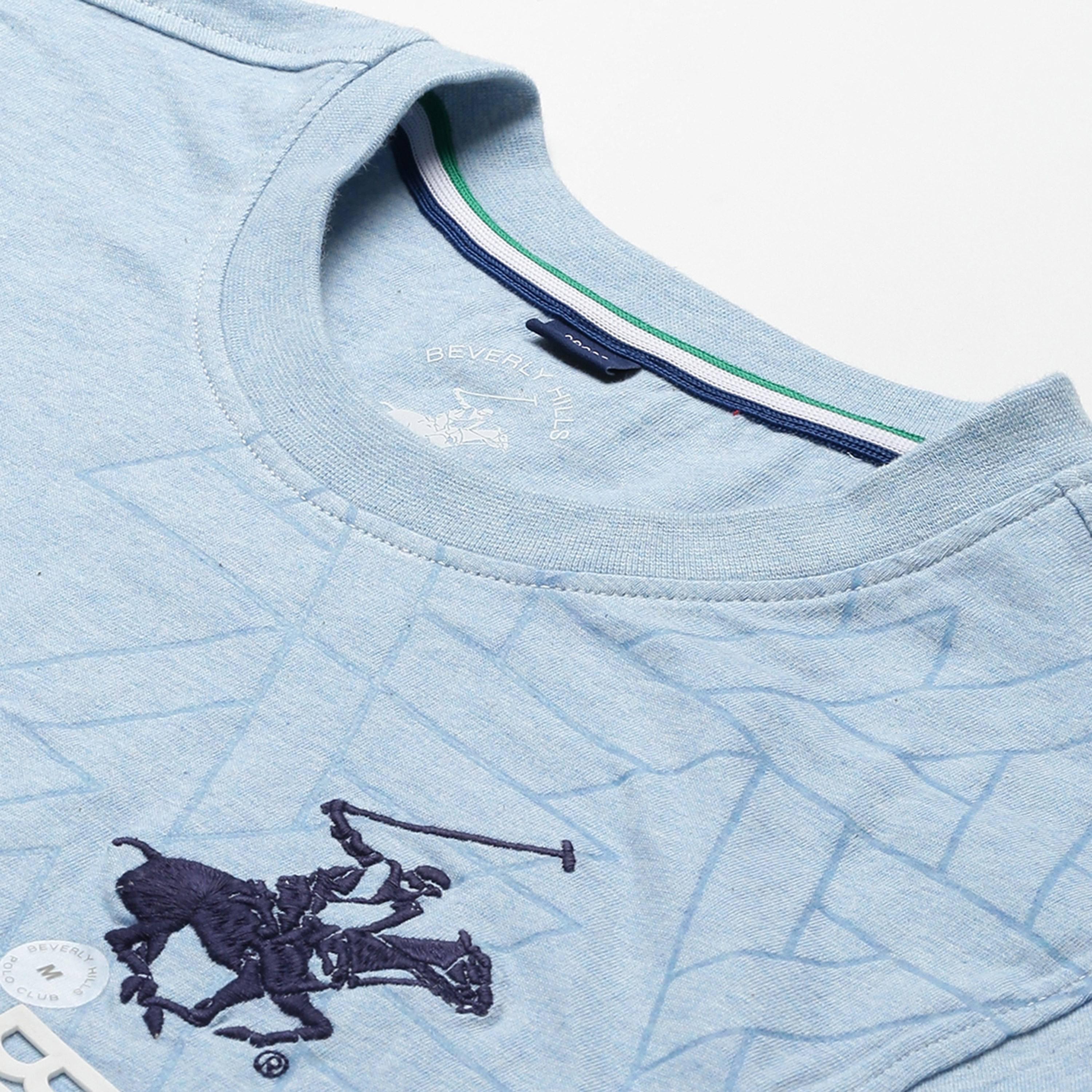 Beverly Hills Polo Club Men Blue Printed Crew Neck Short Sleeves T-Shirt-men-clothing-tshirtsandpolos-tshirts-image-7