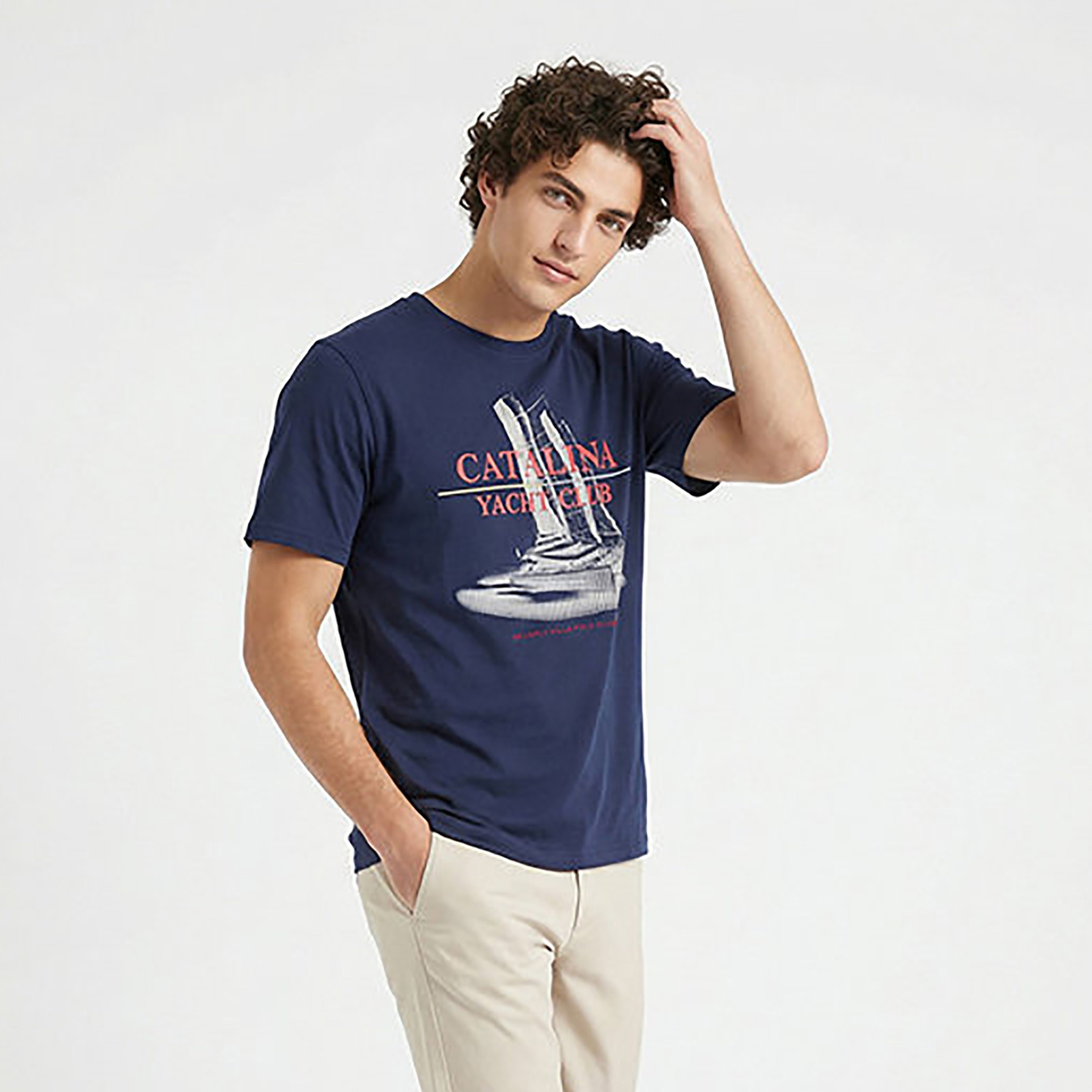 Beverly Hills Polo Club Graphic Yacht Print Crew Neck Short Sleeves Men's T-Shirt-men-clothing-tshirtsandpolos-tshirts-image-3