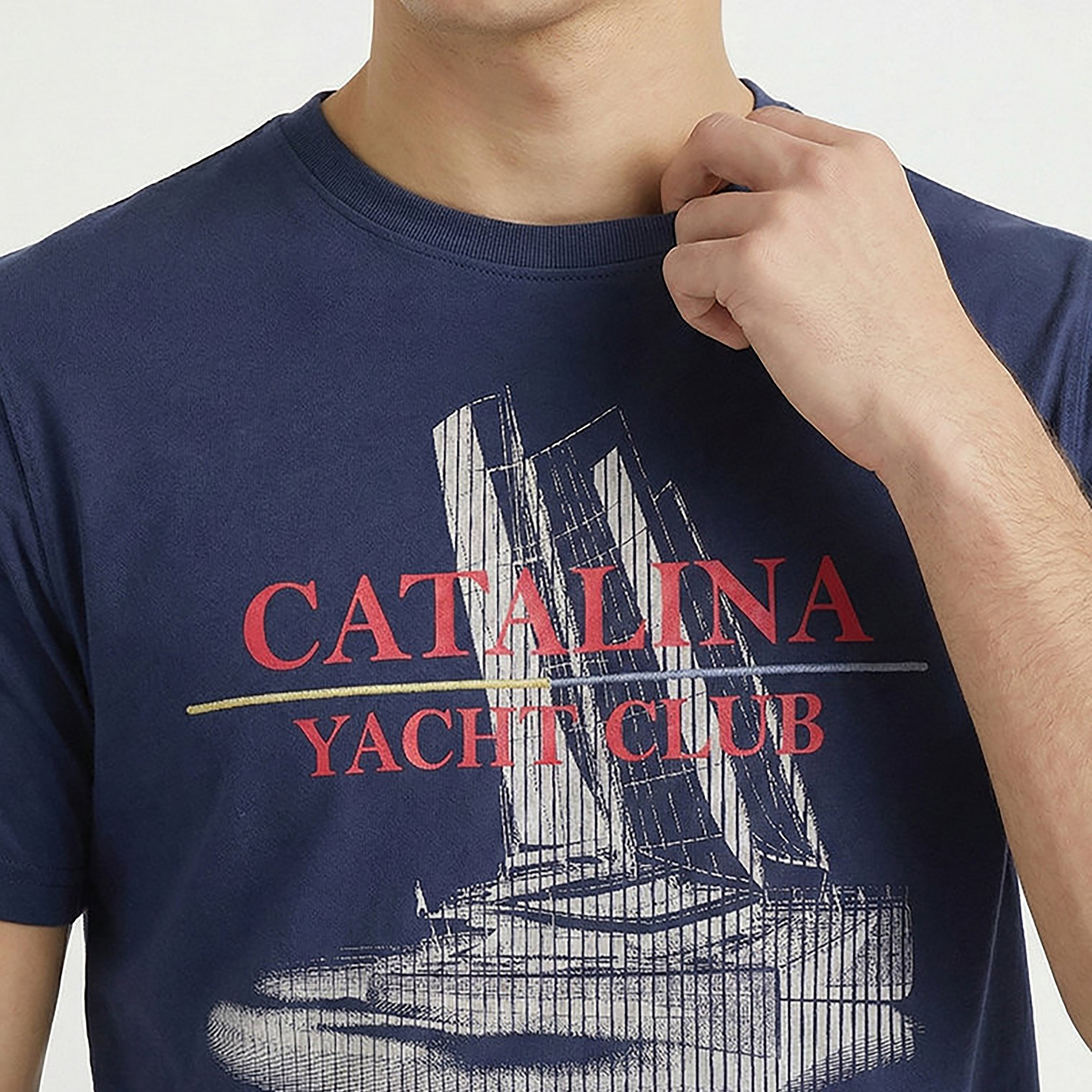 Beverly Hills Polo Club Graphic Yacht Print Crew Neck Short Sleeves Men's T-Shirt-men-clothing-tshirtsandpolos-tshirts-image-4