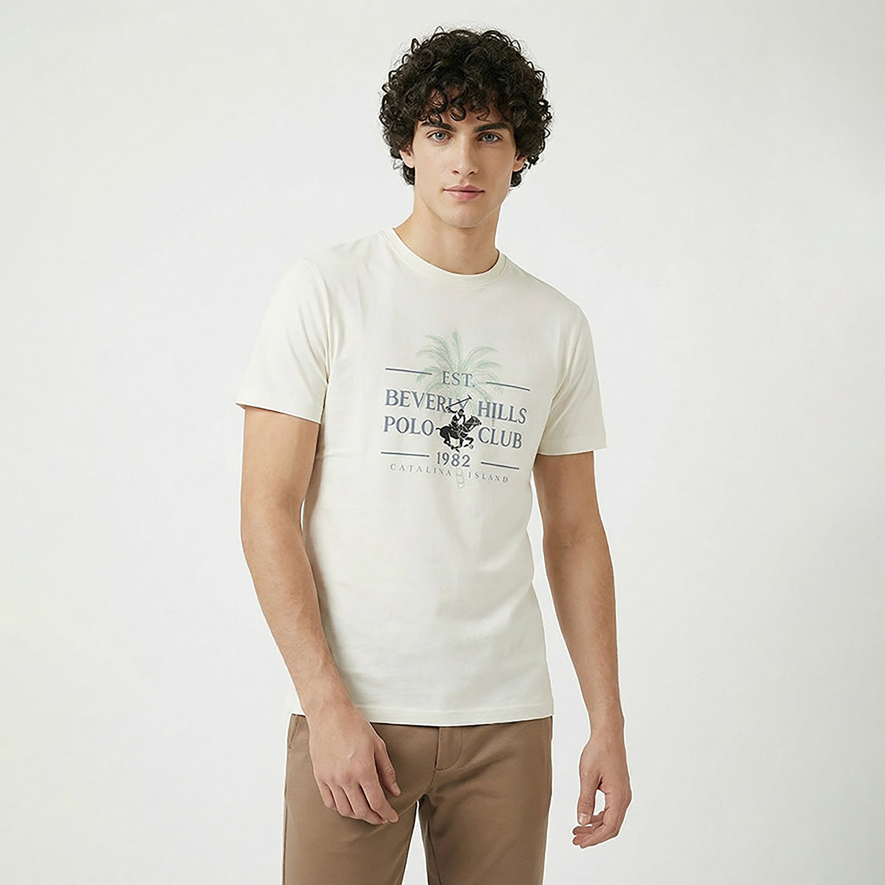 Beverly Hills Polo Club Typographic Print Crew Neck Short Sleeves Men's T-Shirt-men-clothing-tshirtsandpolos-tshirts-image-1
