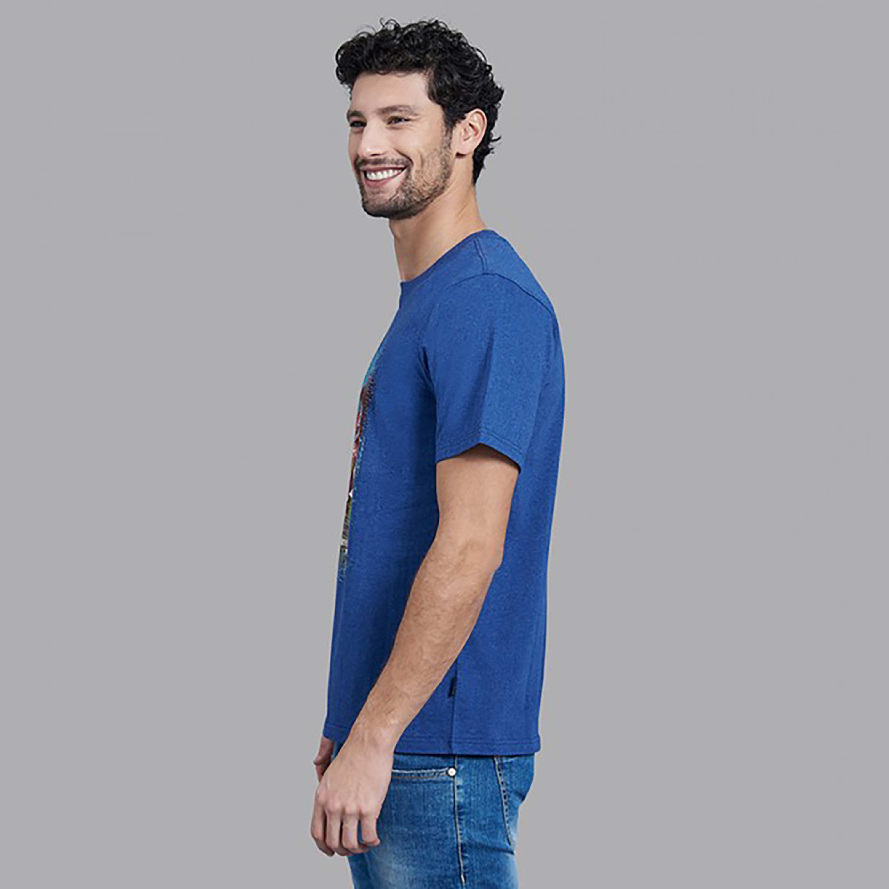 Beverly Hills Polo Club Men Yellow Printed Crew Neck Short Sleeves T-Shirt-men-clothing-tshirtsandpolos-tshirts-image-2