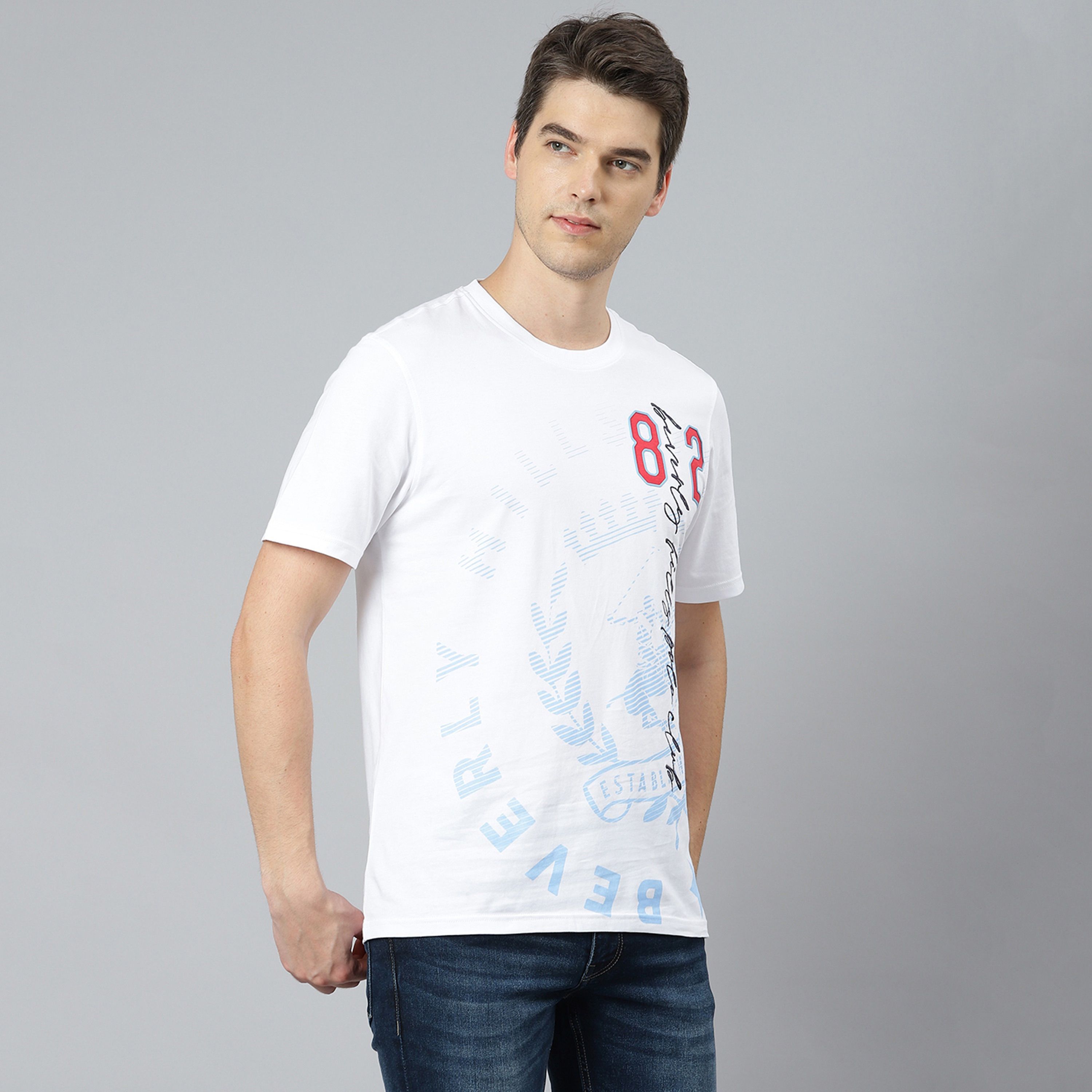 Beverly Hills Polo Club Men White Printed Crew Neck Short Sleeves T-Shirt-men-clothing-tshirtsandpolos-tshirts-image-3