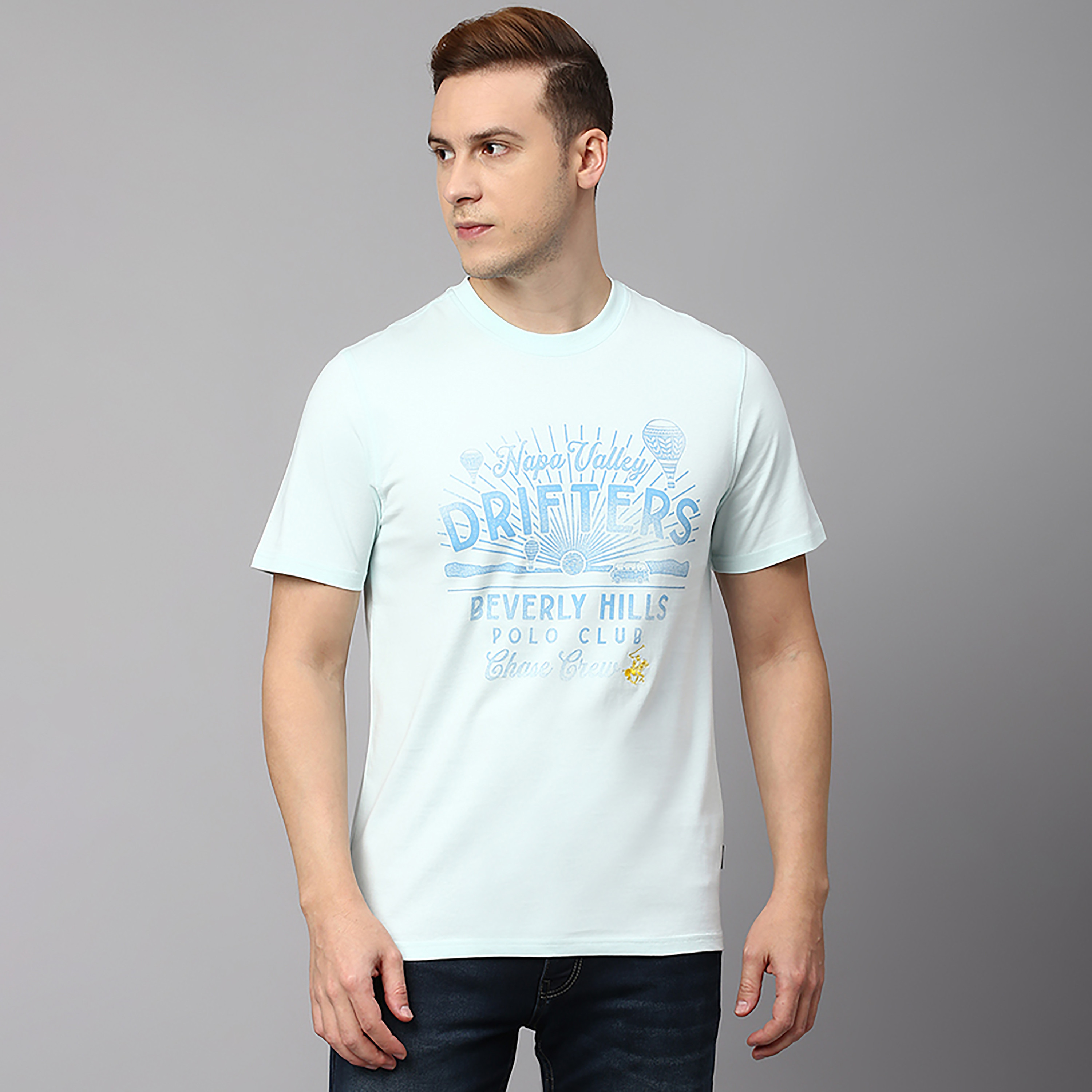 تي شيرت بياقة مستديرة وأكمام قصيرة مطبوعة من بيفرلي هيلز بولو كلوب-men-clothing-tshirtsandpolos-tshirts-image-1
