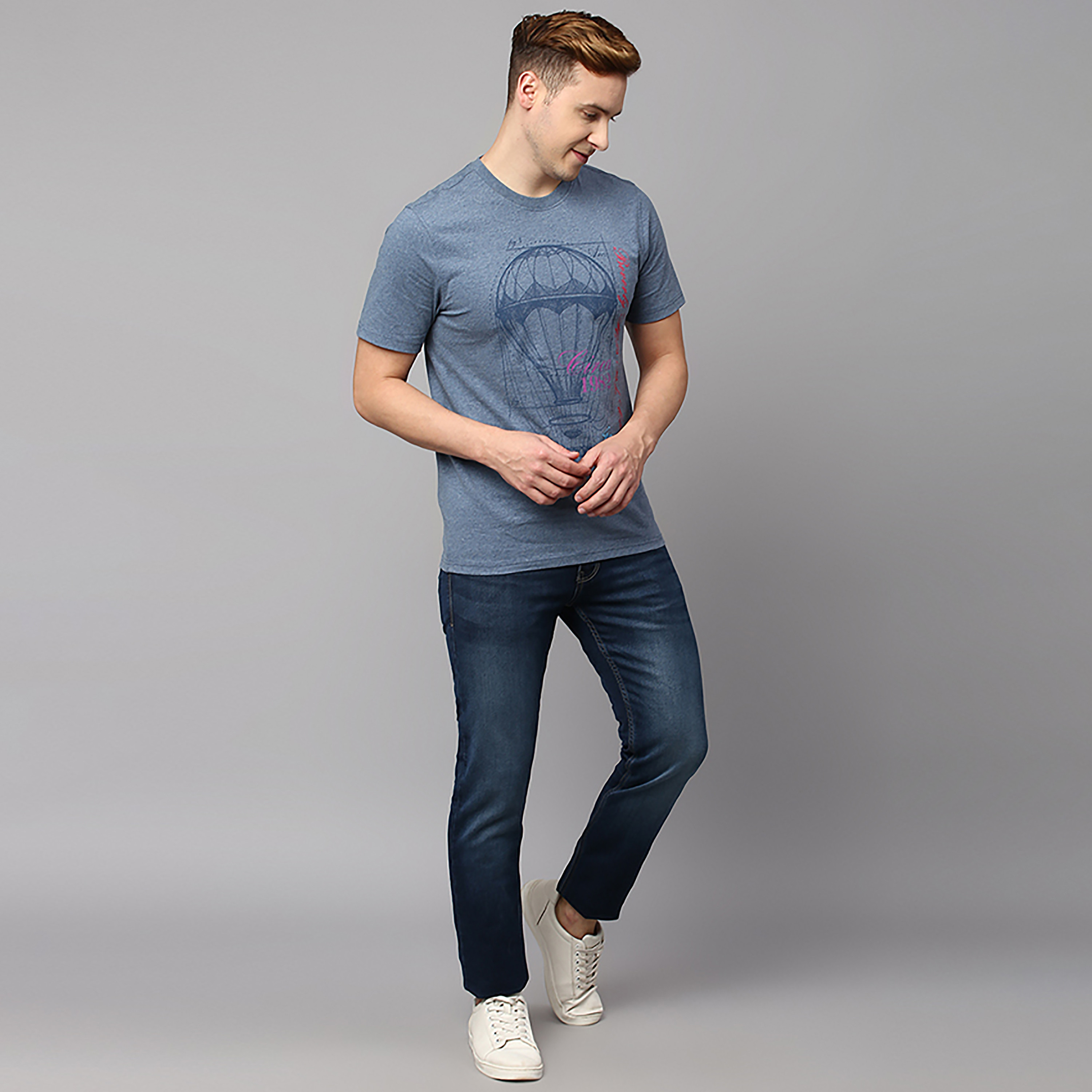 تي شيرت بياقة مستديرة وأكمام قصيرة المصورة من بيفرلي هيلز بولو كلوب-men-clothing-tshirtsandpolos-tshirts-image-2