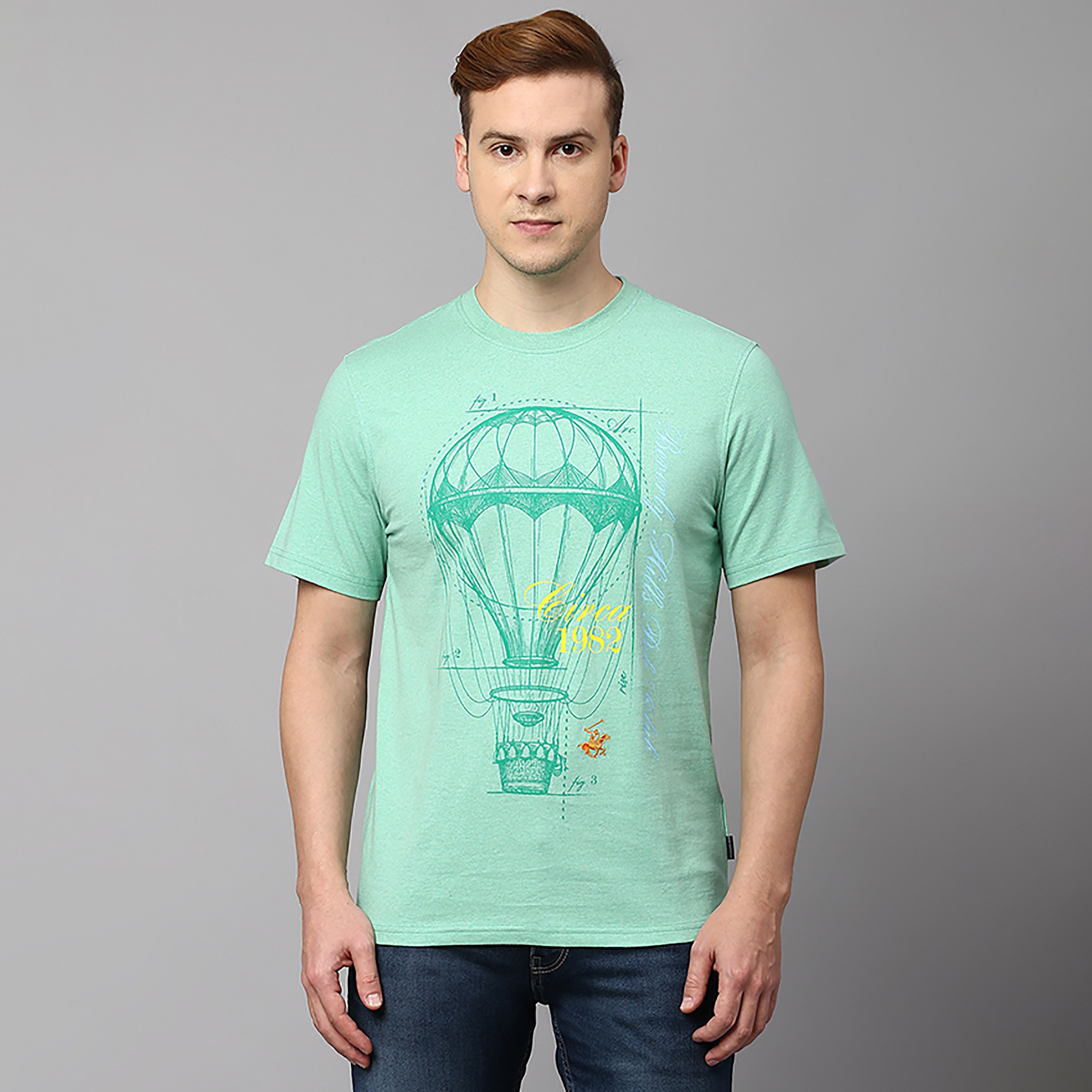 تي شيرت بياقة مستديرة وأكمام قصيرة المصورة من بيفرلي هيلز بولو كلوب-men-clothing-tshirtsandpolos-tshirts-image-5