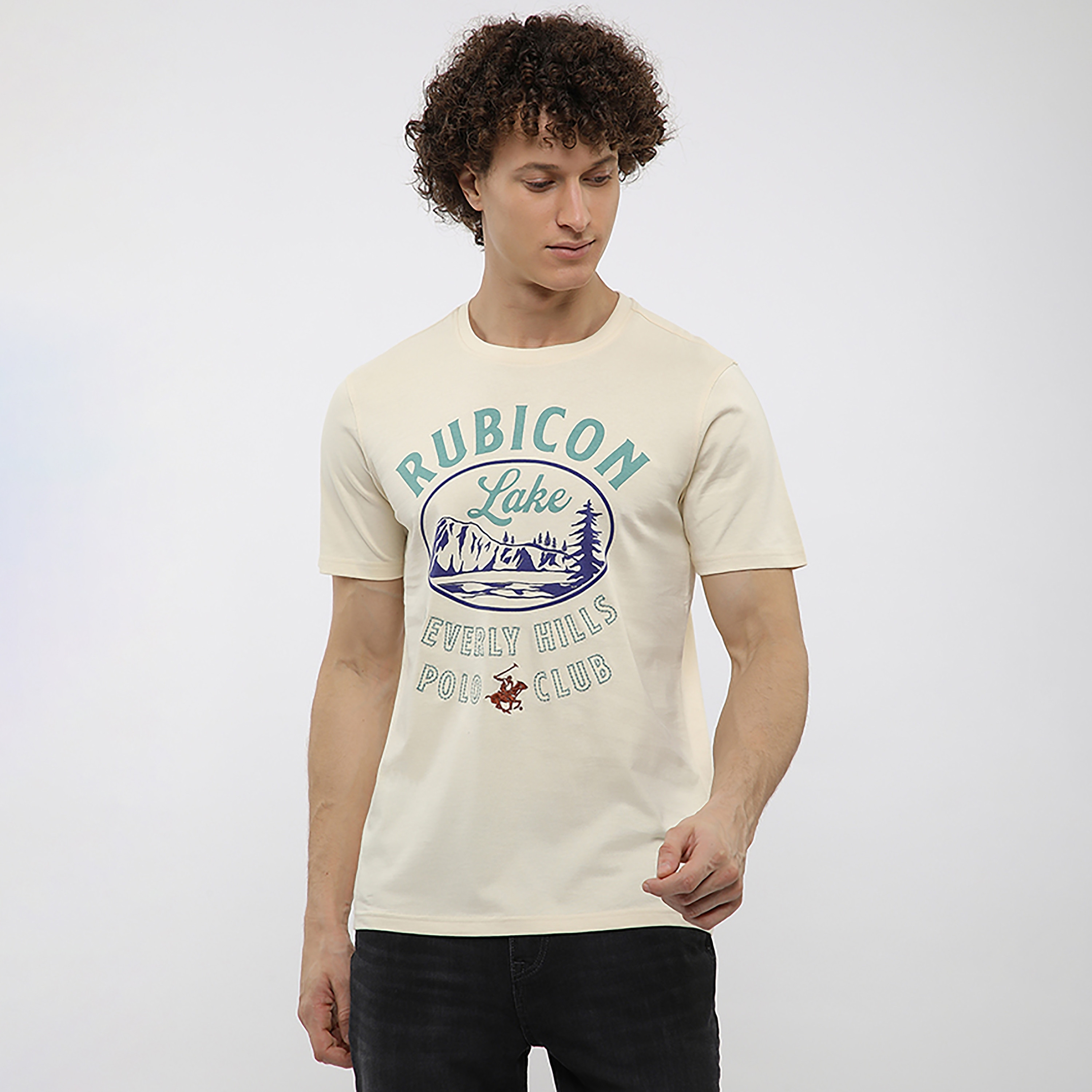 Beverly Hills Polo Club Graphic Print Crew Neck Short Sleeves Men's T-Shirt-men-clothing-tshirtsandpolos-tshirts-image-1