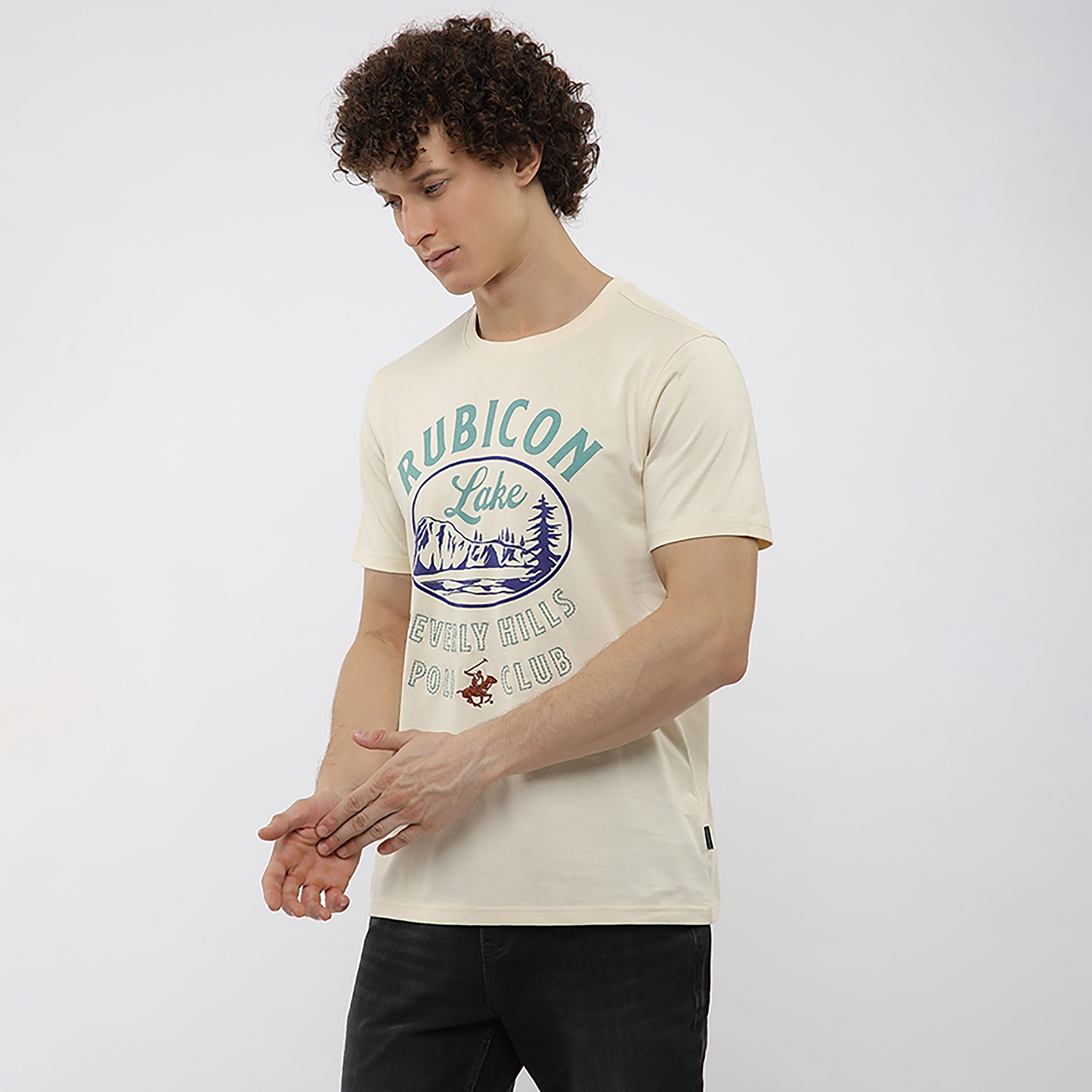 تي شيرت رجالي بأكمام قصيرة ورقبة دائرية وطبعة رسومات من بيفرلي هيلز بولو كلوب-men-clothing-tshirtsandpolos-tshirts-image-2