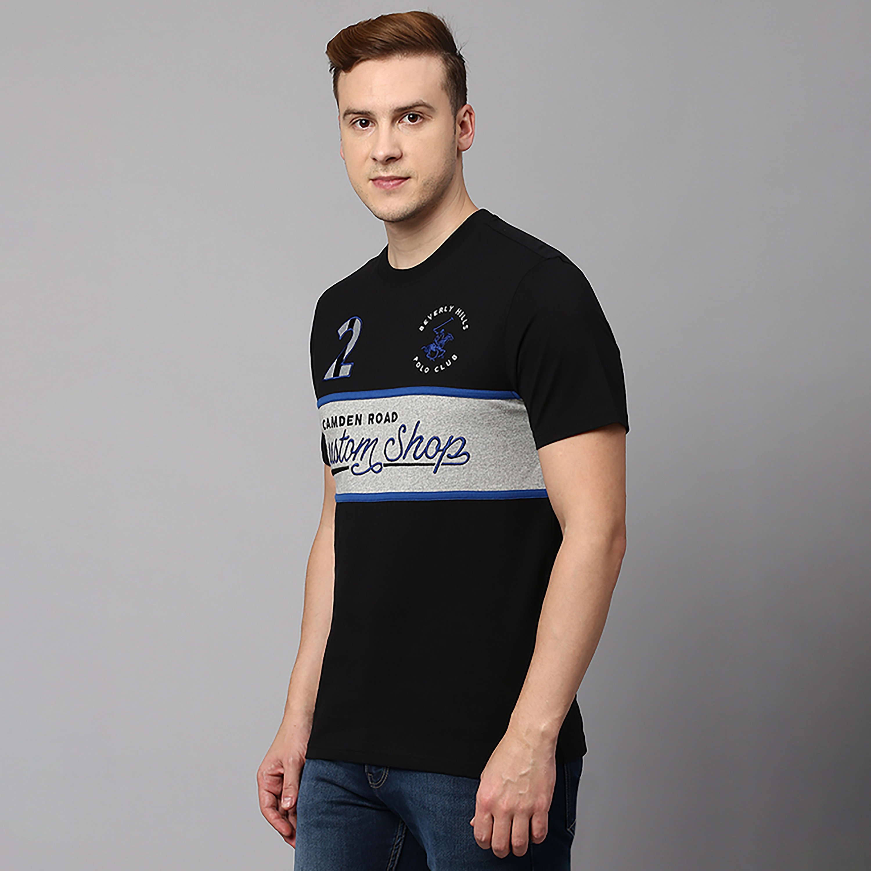 Beverly Hills Polo Club Printed Crew Neck Short Sleeves T-Shirt-men-clothing-tshirtsandpolos-tshirts-image-3