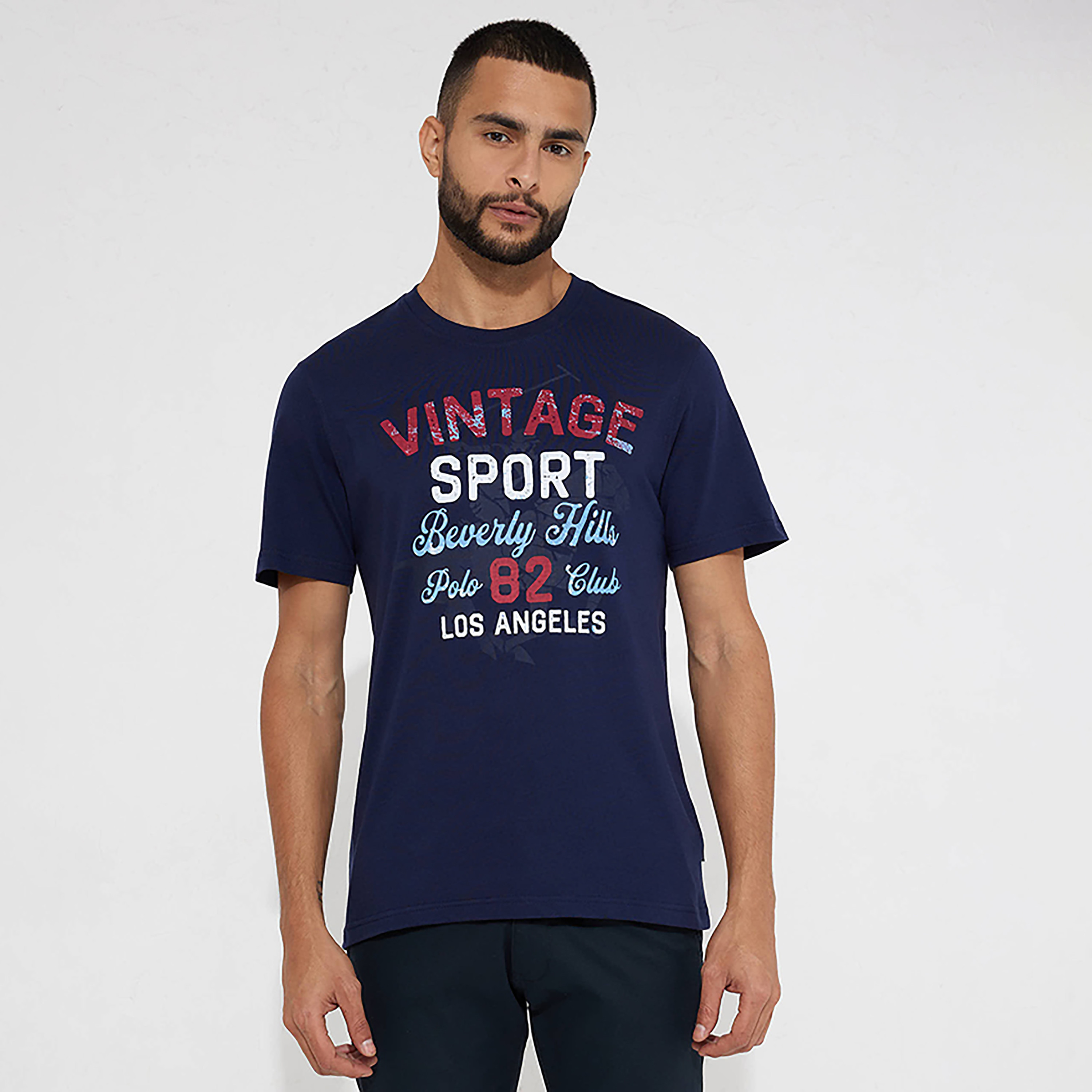 تي شيرت بياقة مستديرة وأكمام قصيرة مطبوعة من بيفرلي هيلز بولو كلوب-men-clothing-tshirtsandpolos-tshirts-image-1