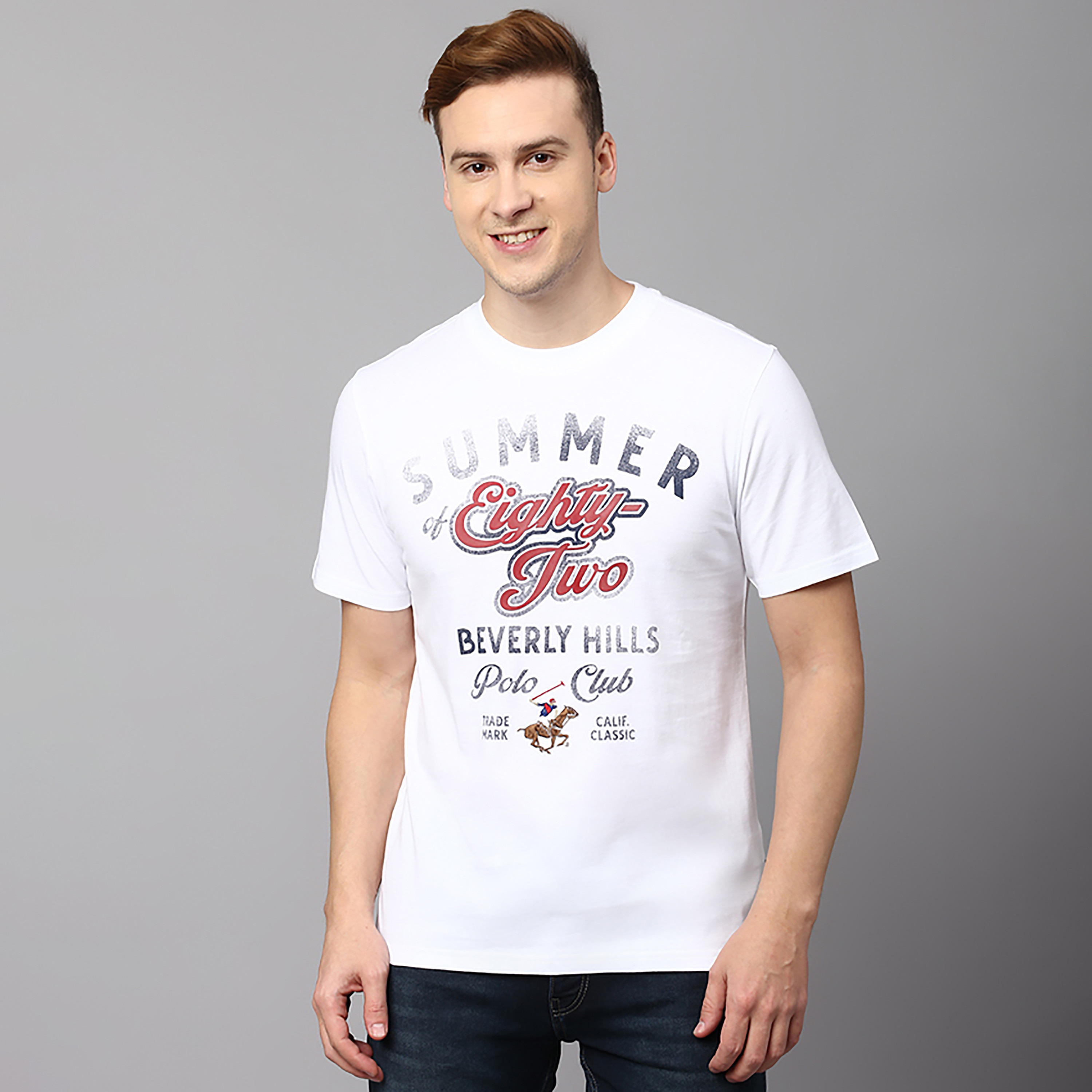 Beverly Hills Polo Club Printed Crew Neck Short Sleeves T-Shirt-men-clothing-tshirtsandpolos-tshirts-image-1