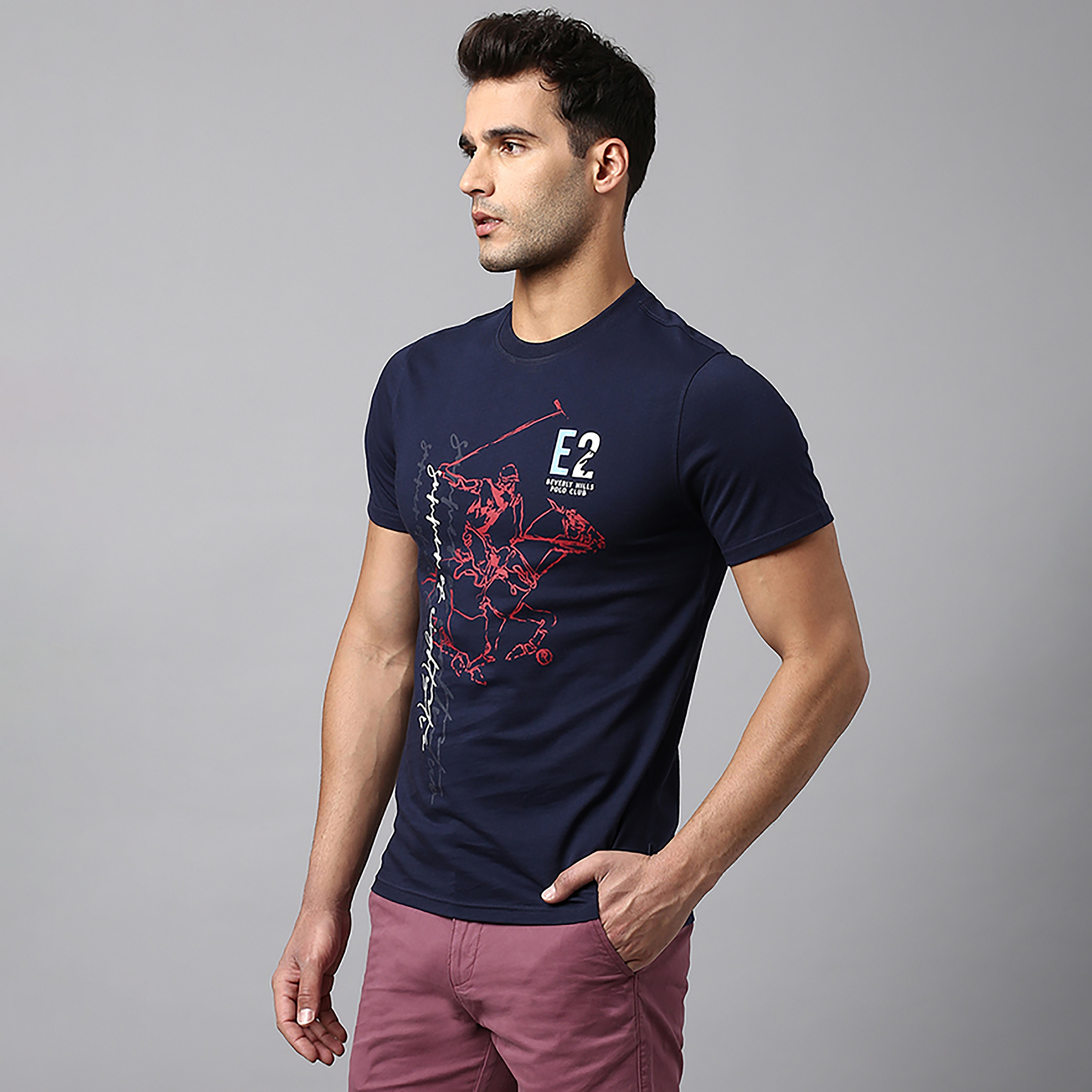 تي شيرت بيفرلي هيلز بولو كلوب بياقة مستديرة وأكمام قصيرة مع مطبوع-men-clothing-tshirtsandpolos-tshirts-image-2