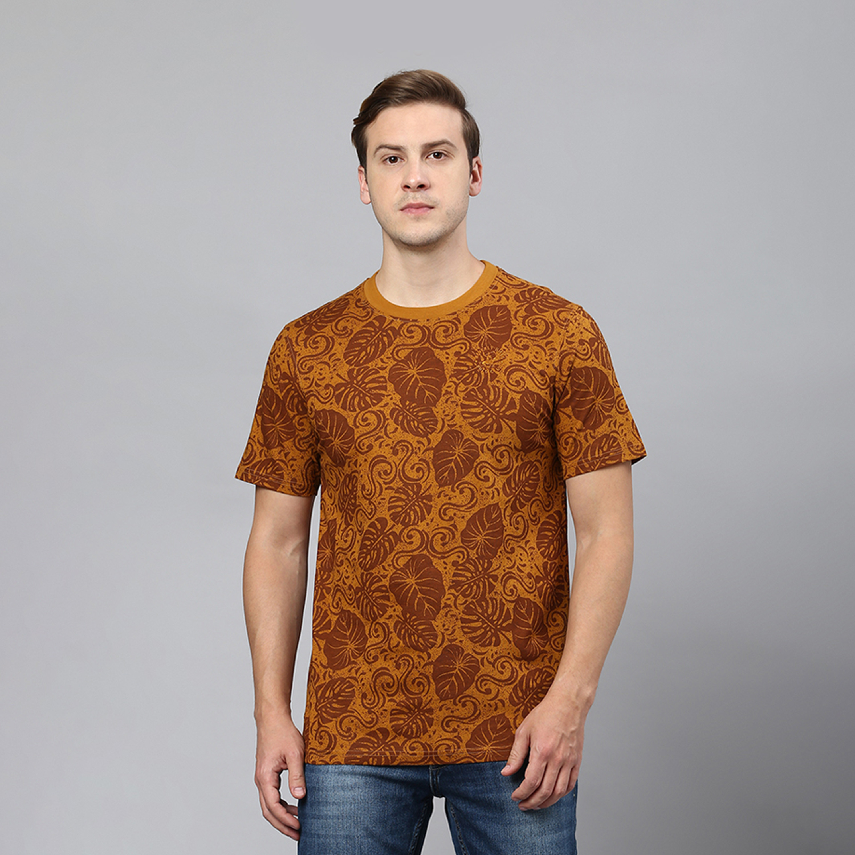 Beverly Hills Polo Club Printed Crew Neck Short Sleeve T-shirt-men-clothing-tshirtsandpolos-tshirts-image-1
