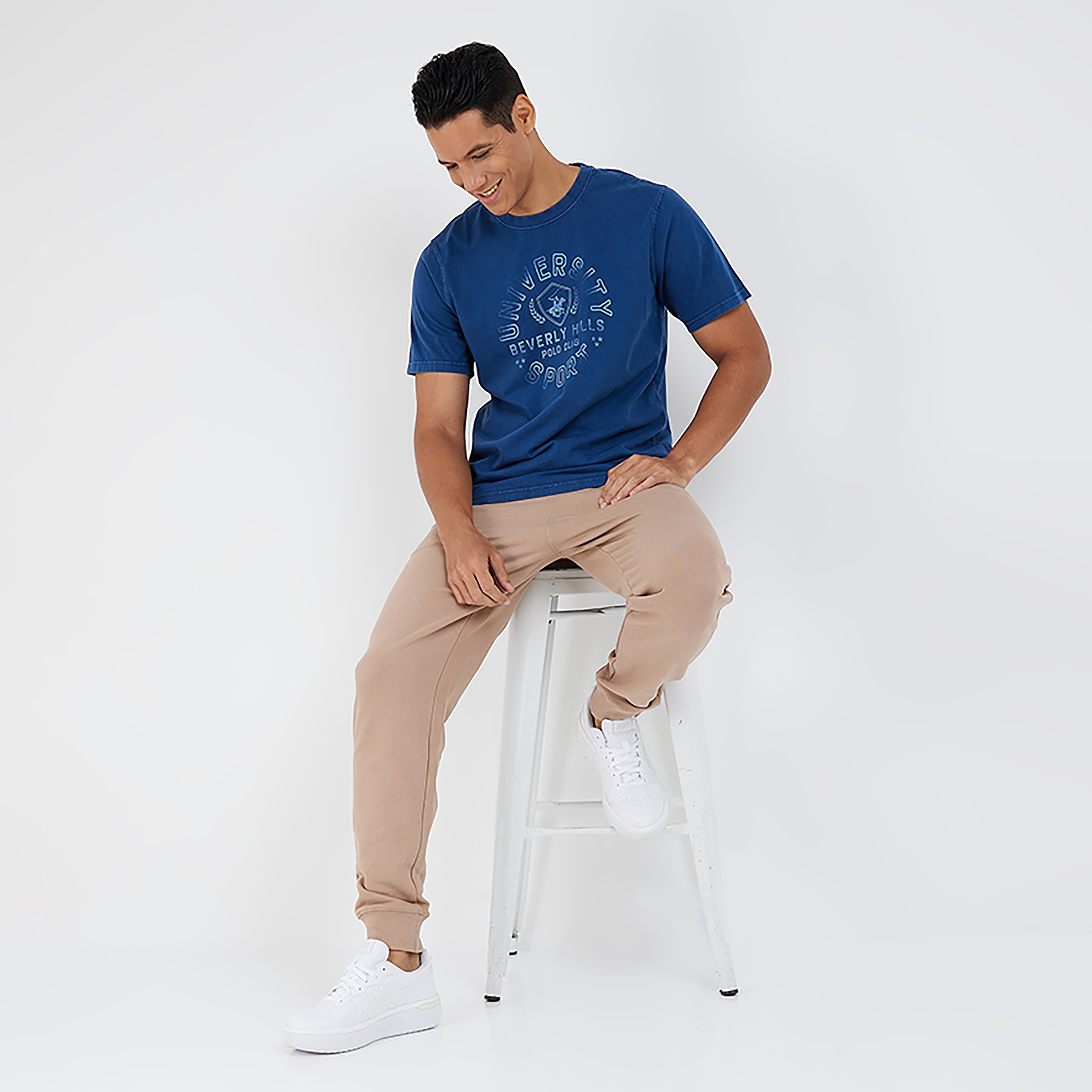 تي شيرت بيفرلي هيلز بولو كلوب بياقة مستديرة وأكمام قصيرة مع مطبوع-men-clothing-tshirtsandpolos-tshirts-image-2