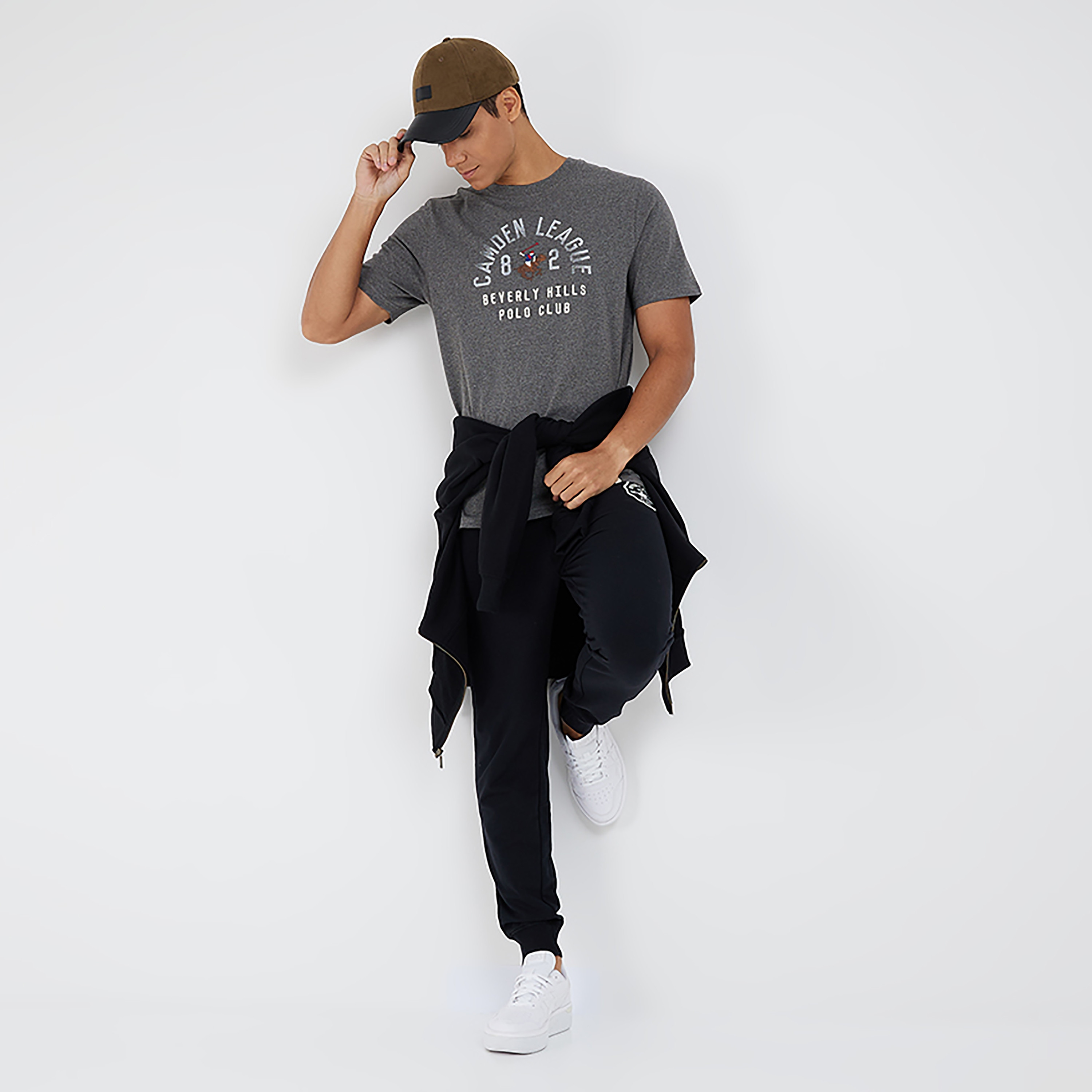 تي شيرت بيفرلي هيلز بولو كلوب بياقة مستديرة وأكمام قصيرة مع مطرز بشعار-men-clothing-tshirtsandpolos-tshirts-image-2