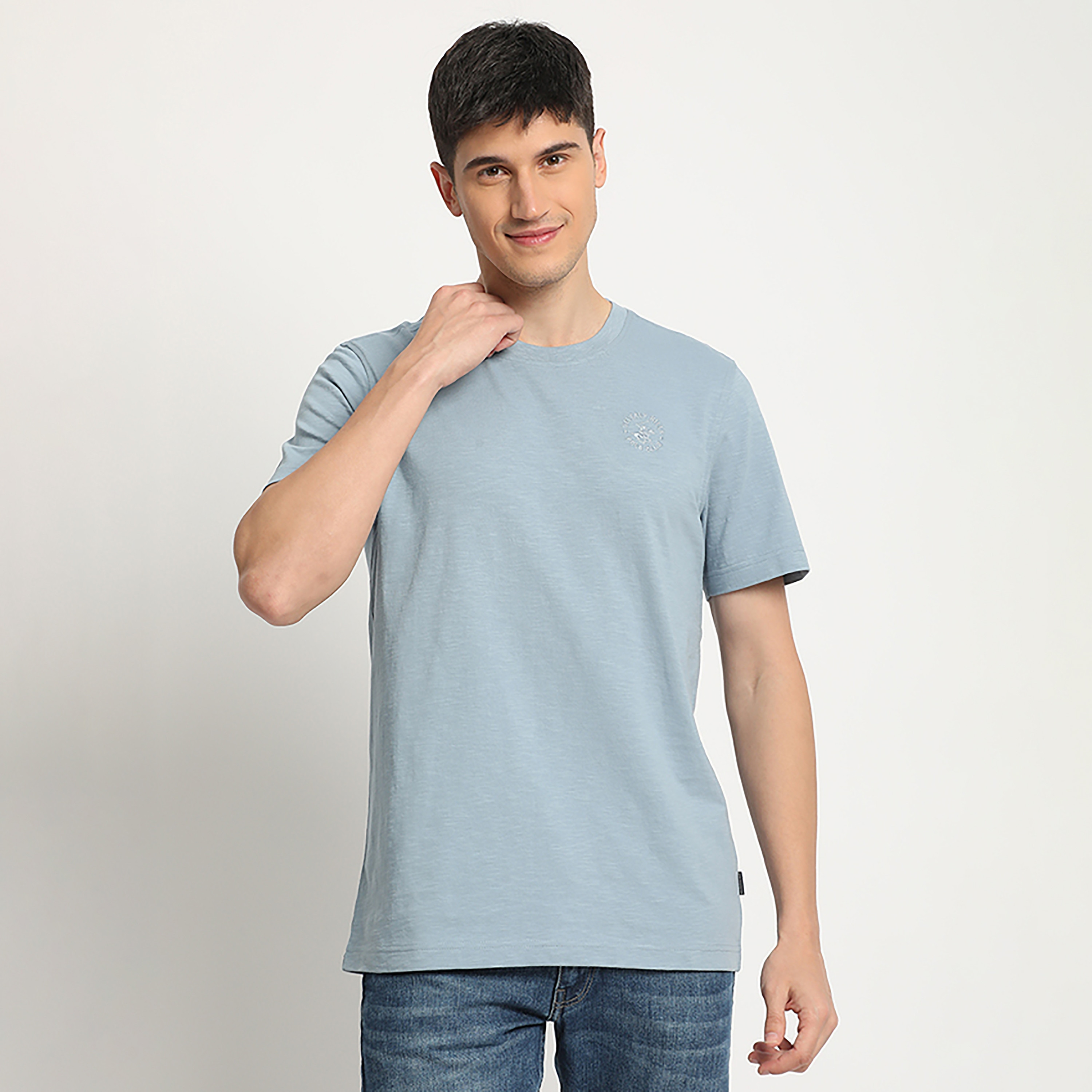 بيفرلي هيلز بولو كلوب- تي شيرت وياقة مستديرة أكمام قصيرة وشعار بولو-men-clothing-tshirtsandpolos-tshirts-image-9