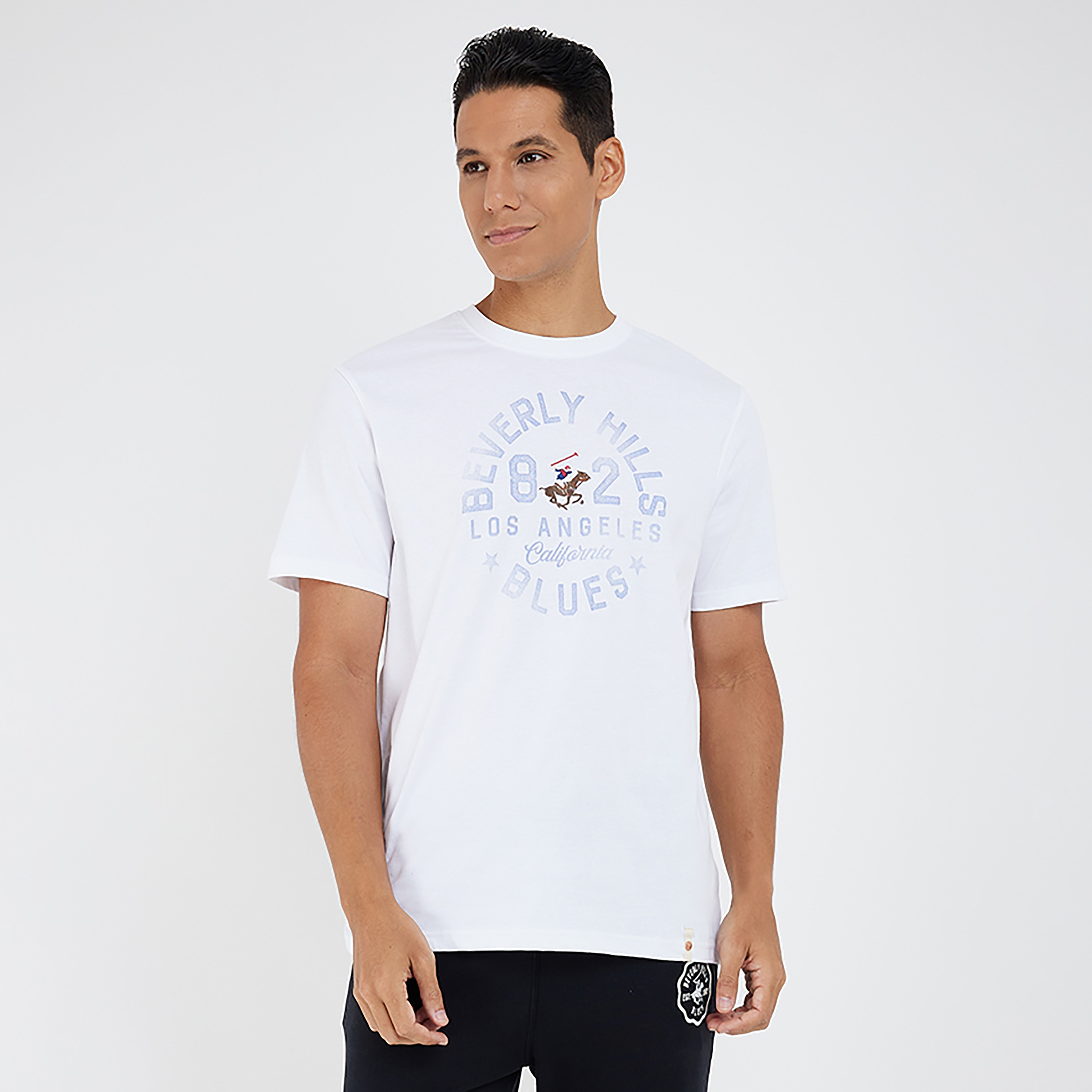 تي شيرت بيفرلي هيلز بولو كلوب بياقة مستديرة وأكمام قصيرة مع مطبوع-men-clothing-tshirtsandpolos-tshirts-image-5