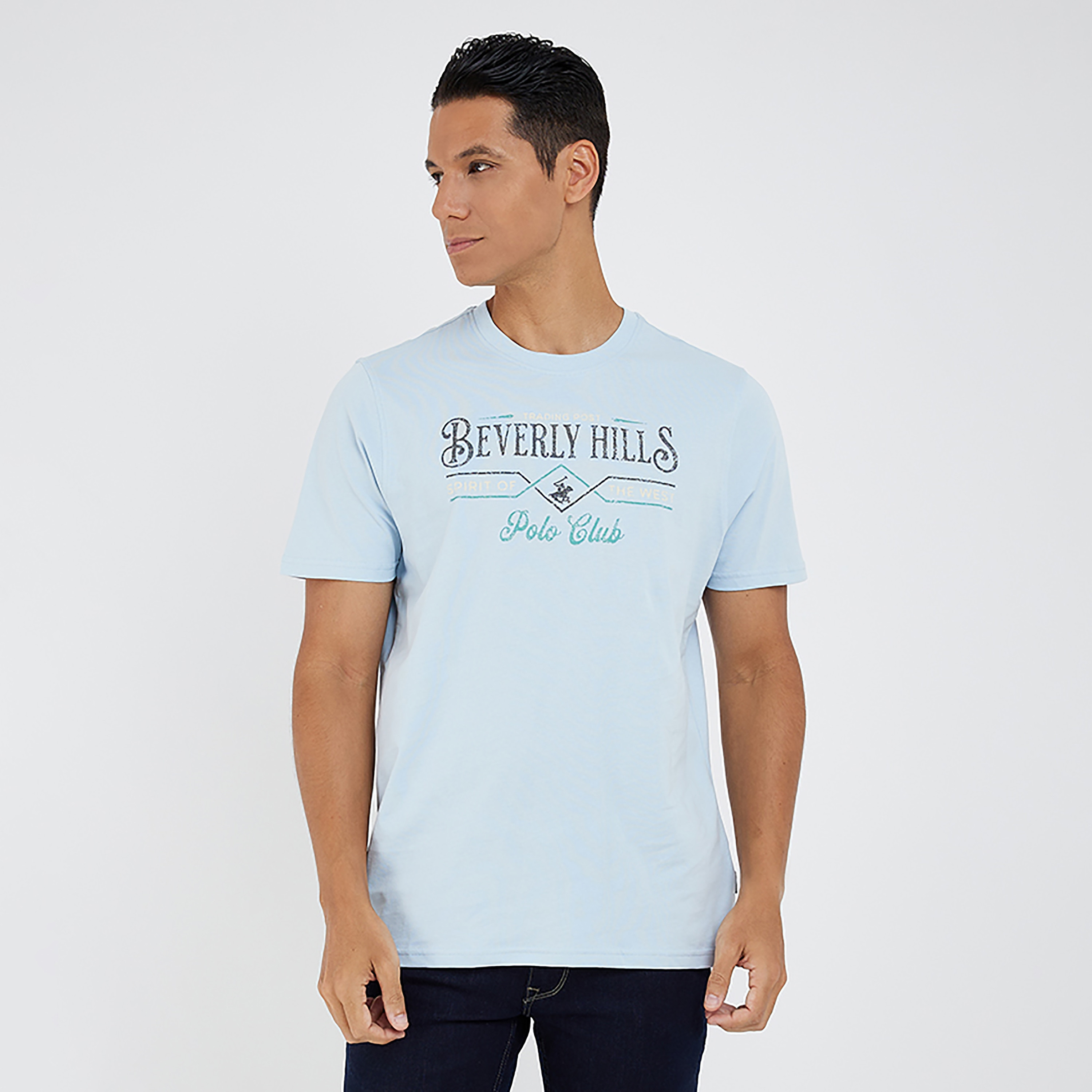 Beverly Hills Polo Club Printed Crew Neck Short Sleeves T-Shirt-men-clothing-tshirtsandpolos-tshirts-image-1