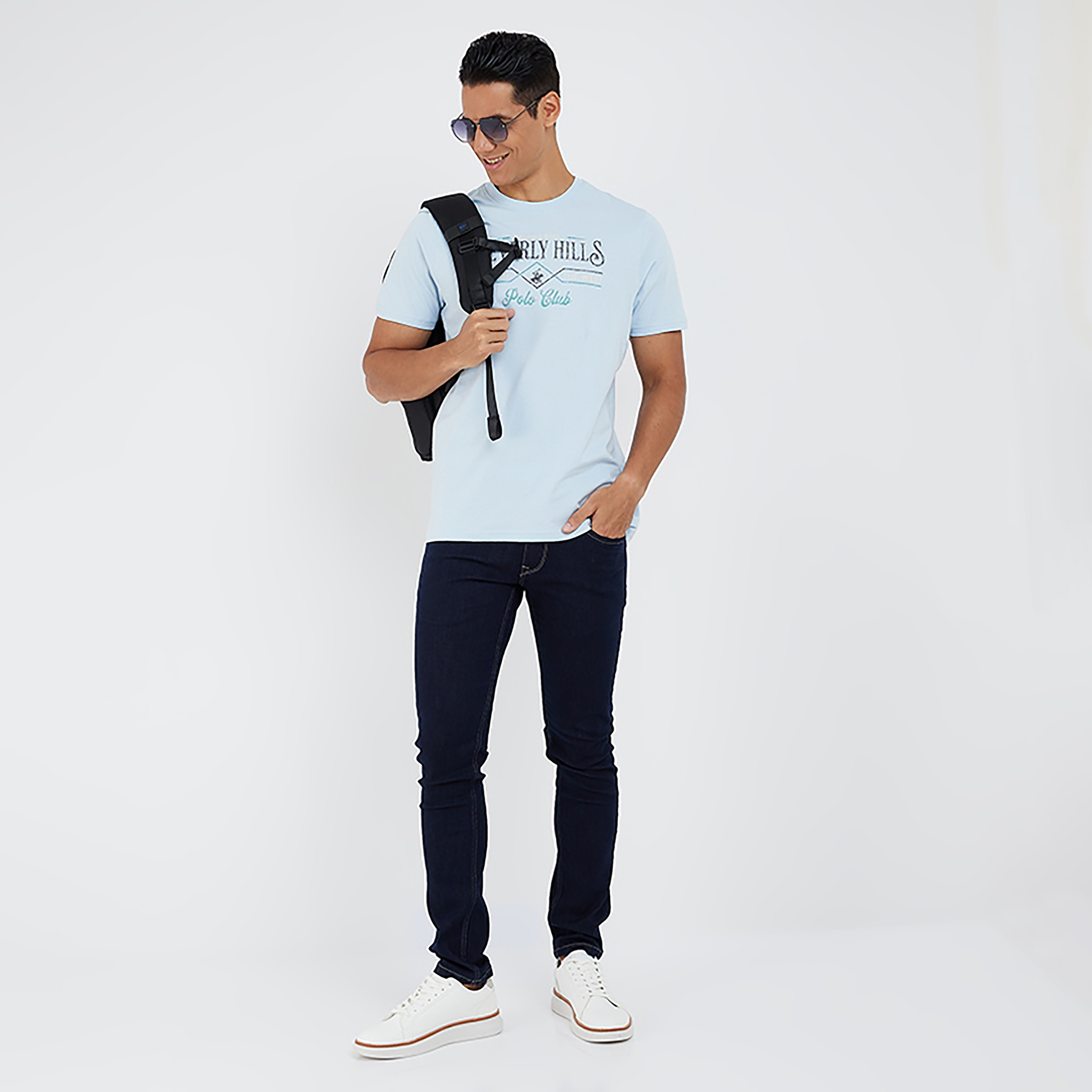 Beverly Hills Polo Club Printed Crew Neck Short Sleeves T-Shirt-men-clothing-tshirtsandpolos-tshirts-image-2