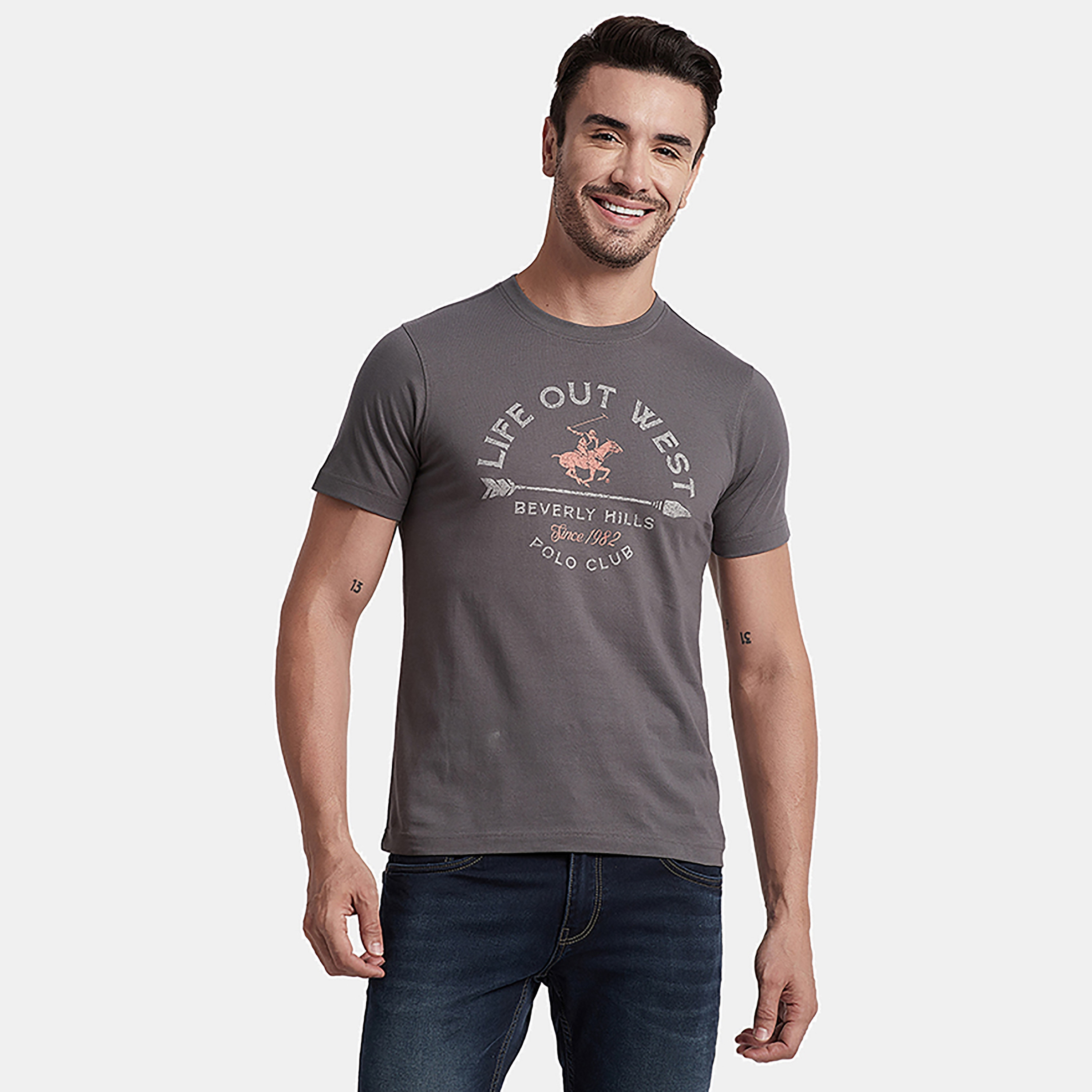 تي شيرت بيفرلي هيلز بولو كلوب بياقة مستديرة وأكمام قصيرة مع مطبوع-men-clothing-tshirtsandpolos-tshirts-image-5