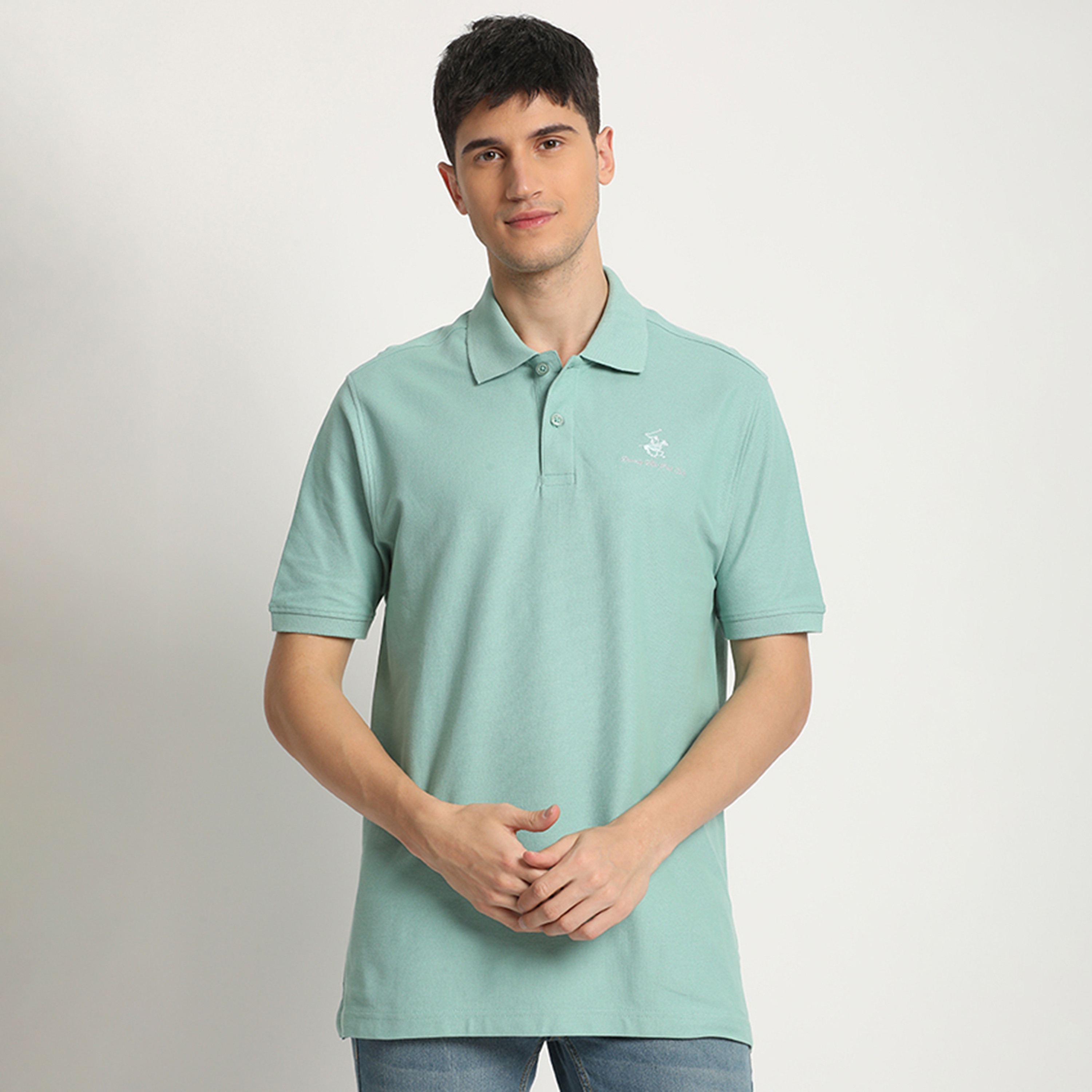 تي شيرت بولو من بيفرلي هيلز بولو كلوب بأكمام قصيرة مع شعار-men-clothing-tshirtsandpolos-polos-image-1
