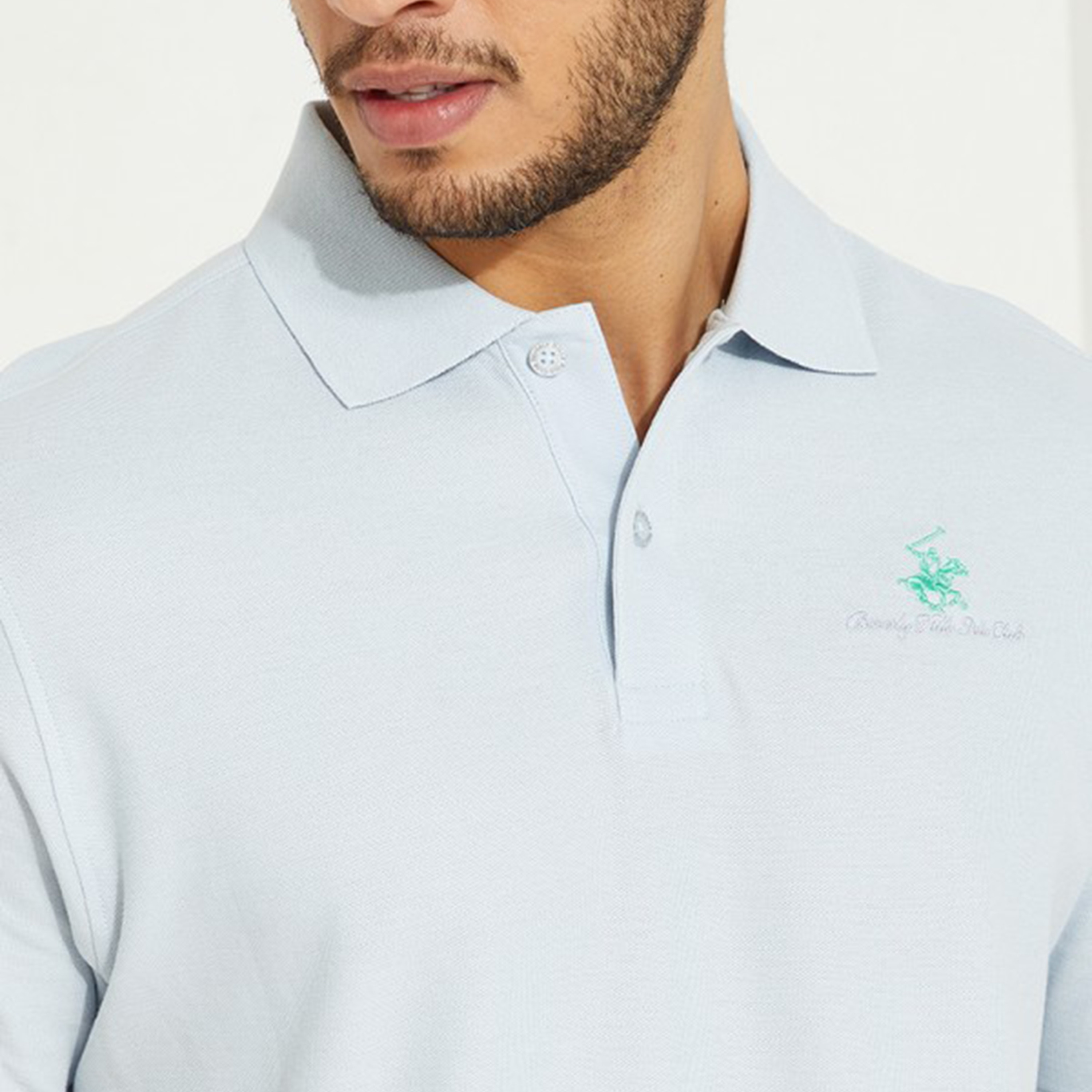 Beverly Hills Polo Club Men Green Plain Short Sleeves Polo T-Shirt-men-clothing-tshirtsandpolos-polos-image-3