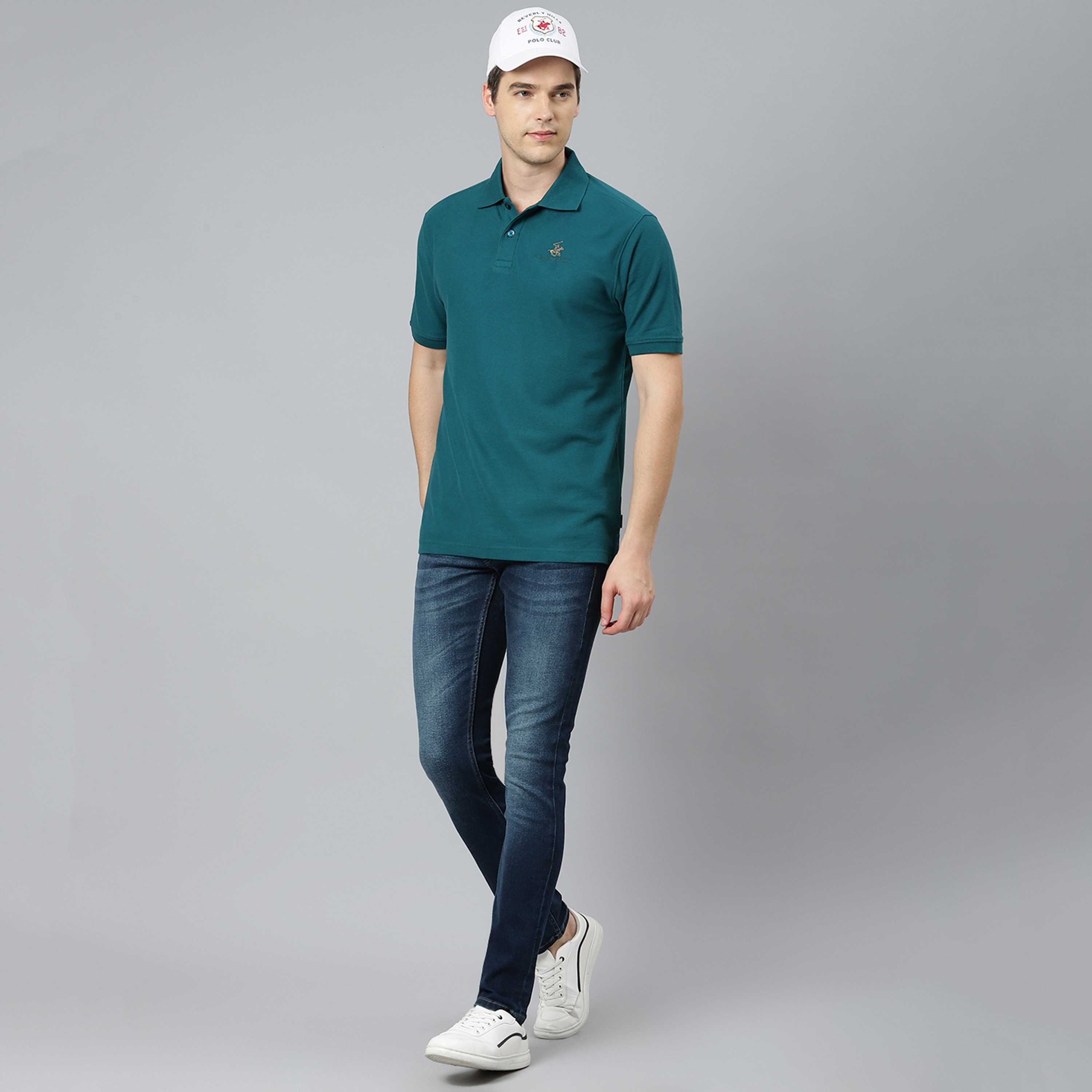 Beverly Hills Polo Club Men Blue Plain Short Sleeves Polo T-Shirt-men-clothing-tshirtsandpolos-polos-image-6