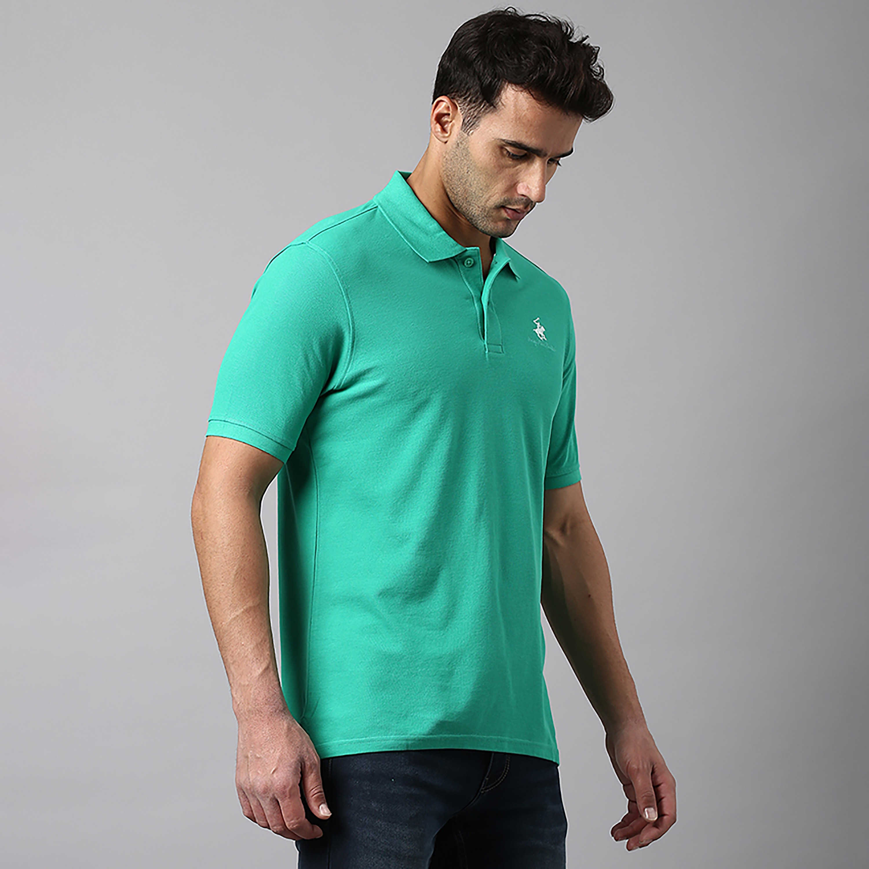 Beverly Hills Polo Club Men's Plain Collared Short Sleeve Polo Shirt-men-clothing-tshirtsandpolos-polos-image-3