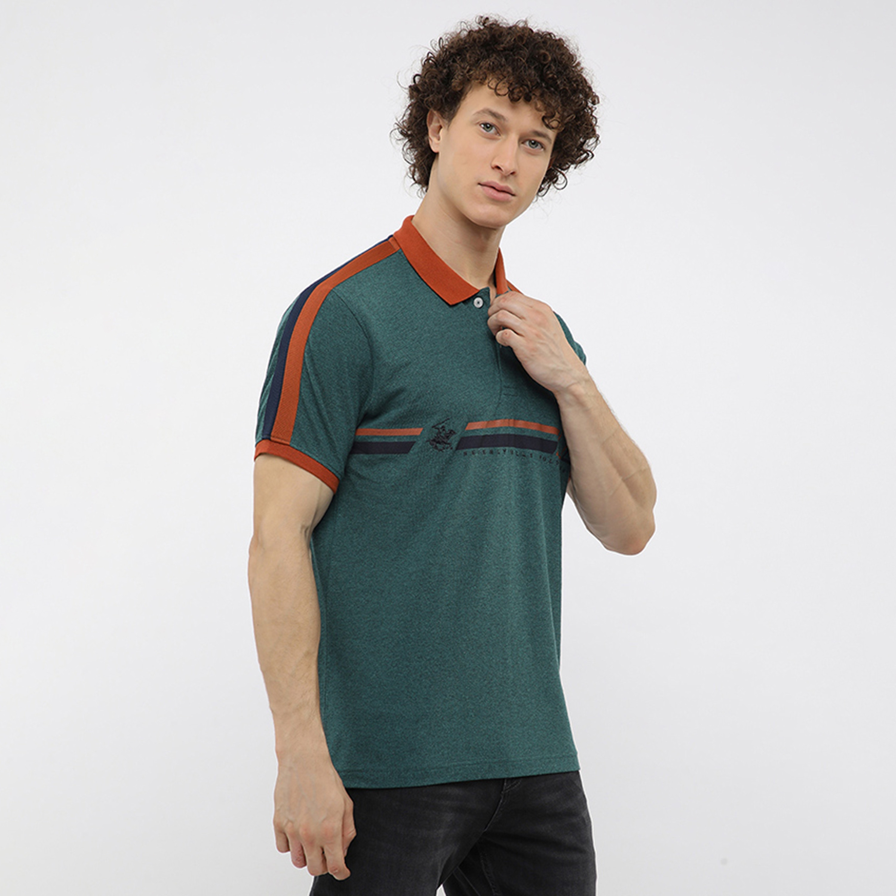 تي شيرت بولو رجالي بأكمام قصيرة وياقة مطبوعة من بيفرلي هيلز بولو كلوب-men-clothing-tshirtsandpolos-polos-image-7