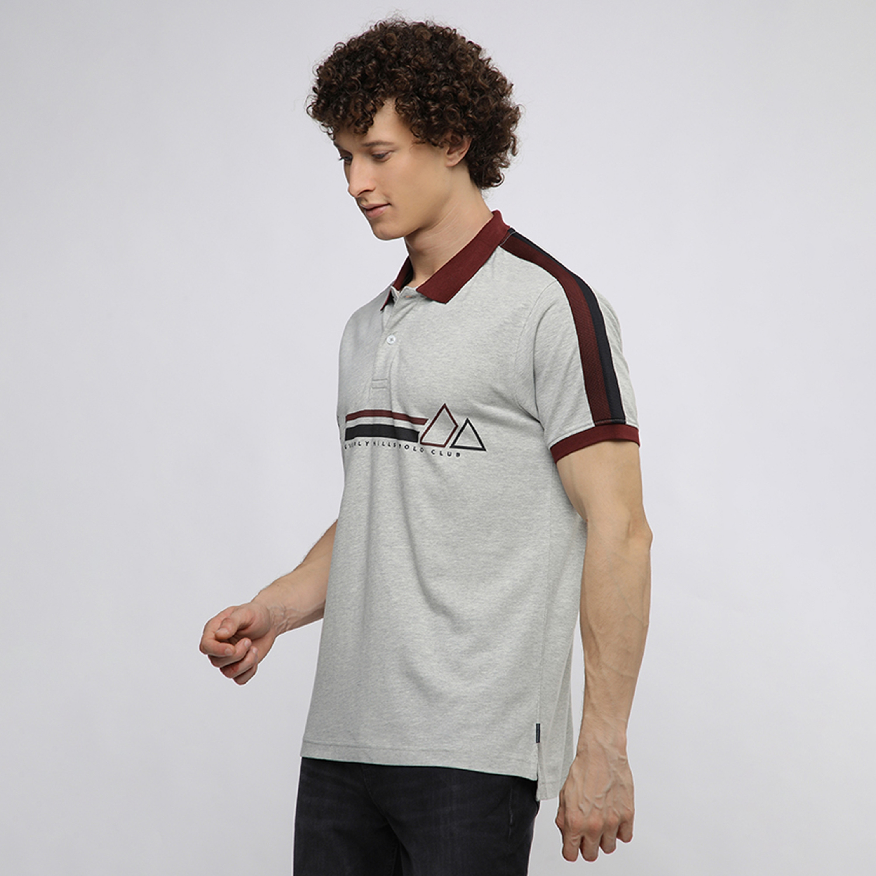 تي شيرت بولو رجالي بأكمام قصيرة وياقة مطبوعة من بيفرلي هيلز بولو كلوب-men-clothing-tshirtsandpolos-polos-image-2