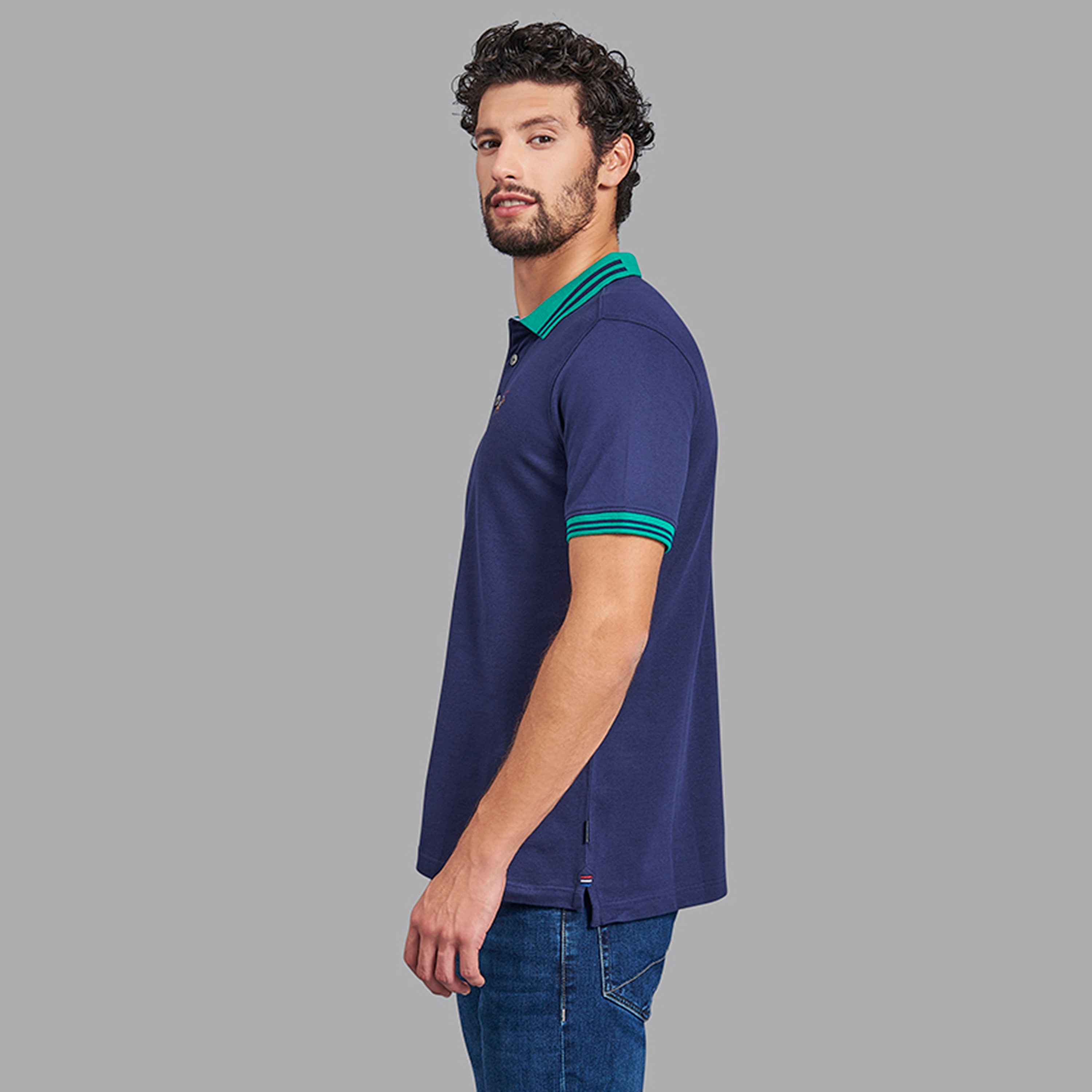 نادي بيفرلي هيلز بولو بسيط بياقة بأكمام قصيرة قميص بولو رجالي-men-clothing-tshirtsandpolos-polos-image-2