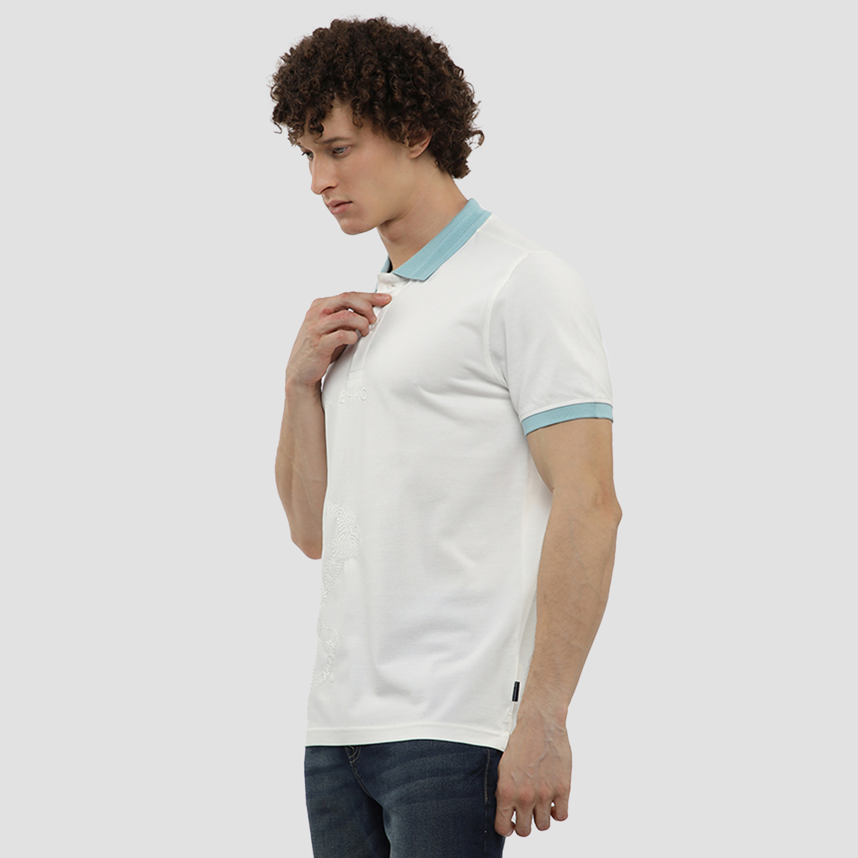 Beverly Hills Polo Club Plain Collared Short Sleeves Men's Polo T-Shirt-men-clothing-tshirtsandpolos-polos-image-2