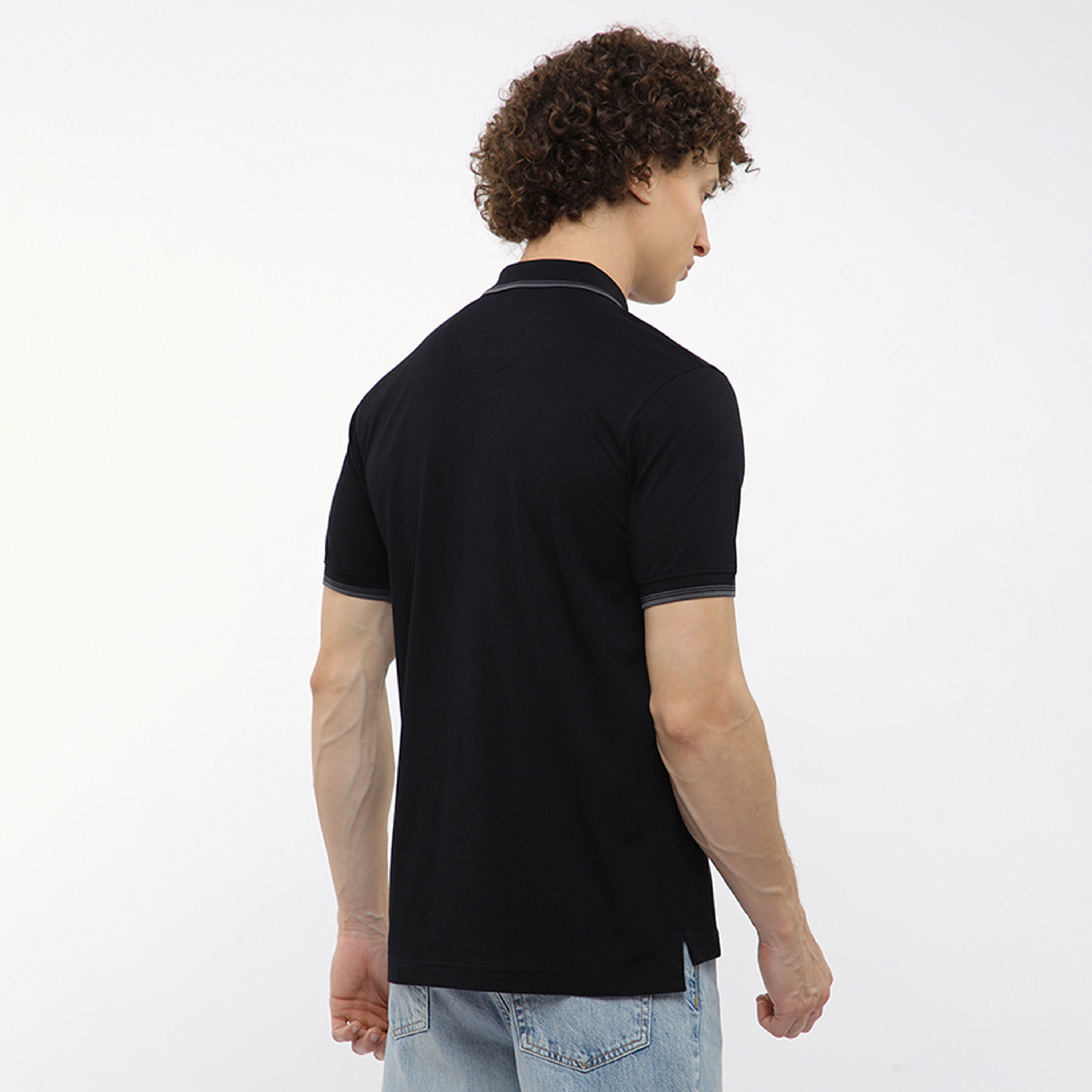 تي شيرت بولو رجالي سادة بأكمام قصيرة وياقة من بيفرلي هيلز بولو كلوب-men-clothing-tshirtsandpolos-polos-image-4