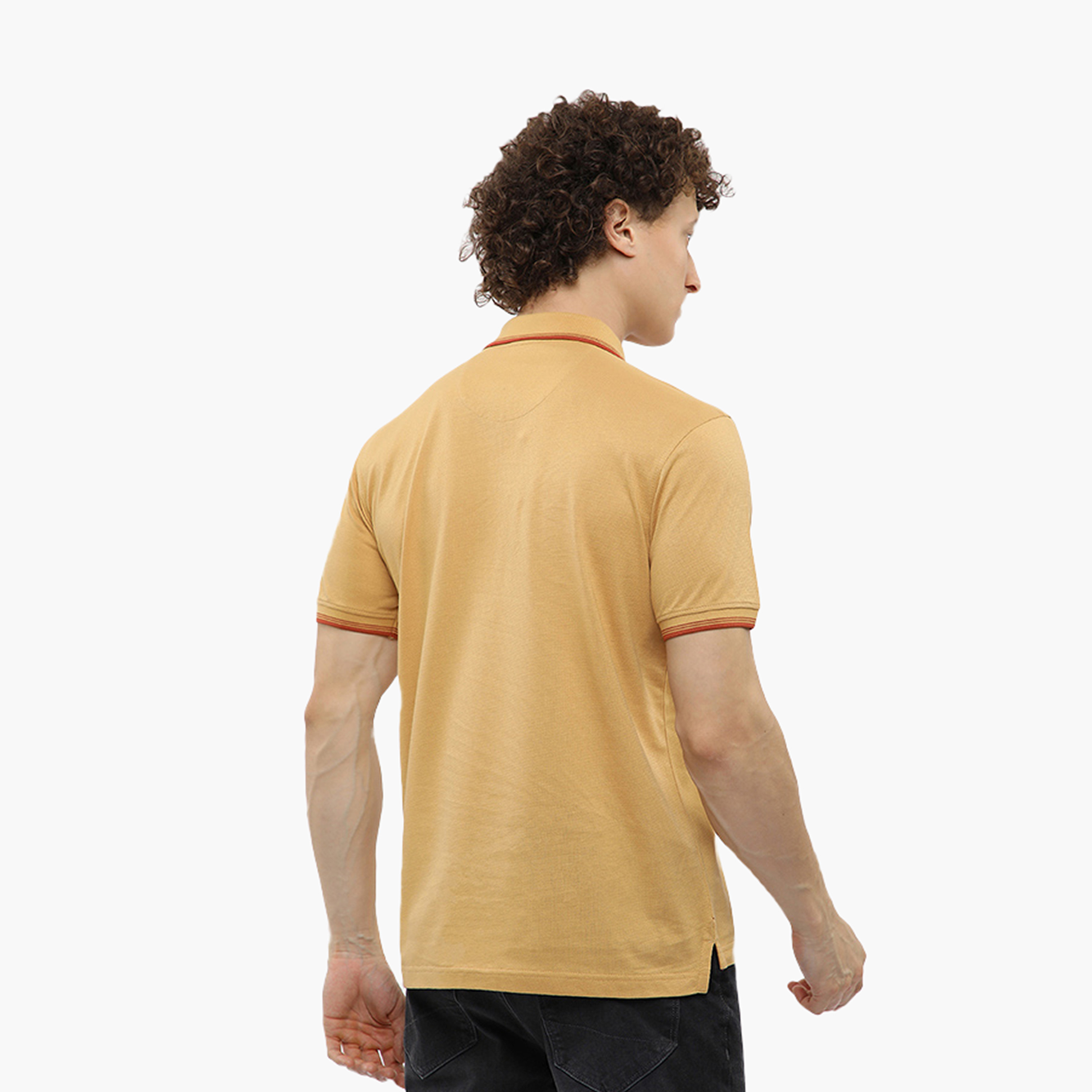 تي شيرت بولو رجالي سادة بأكمام قصيرة وياقة من بيفرلي هيلز بولو كلوب-men-clothing-tshirtsandpolos-polos-image-12