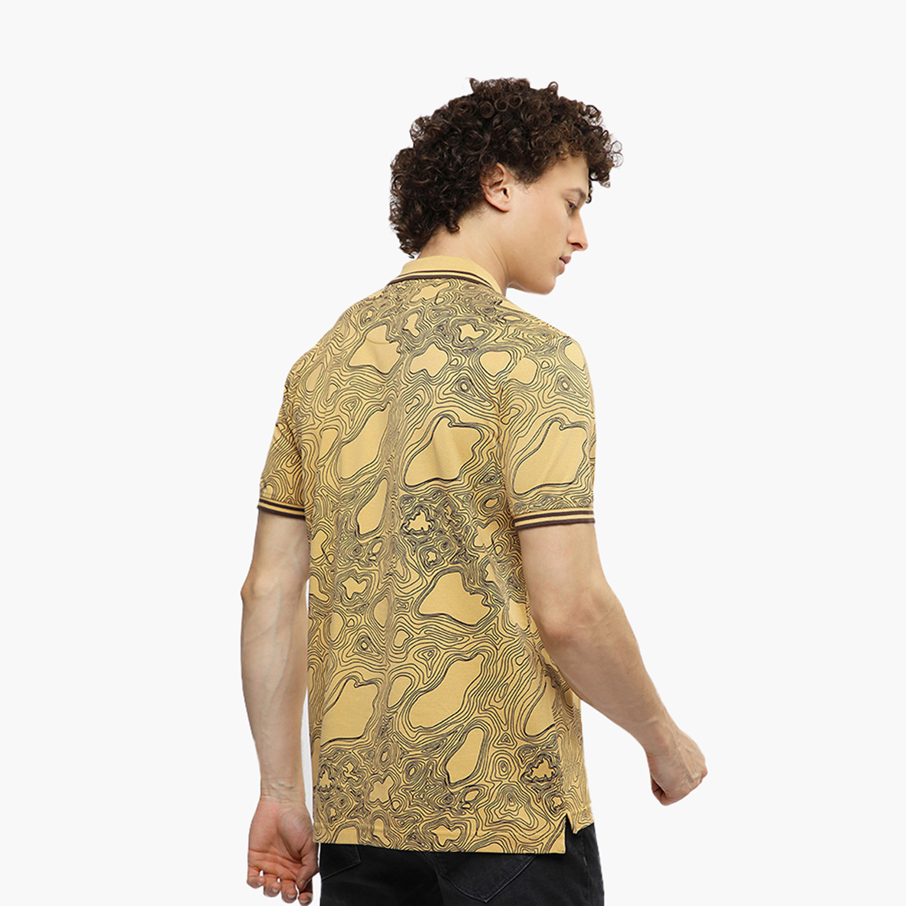 Beverly Hills Polo Club Printed Collared Short Sleeves Men's Polo T-Shirt-men-clothing-tshirtsandpolos-polos-image-4