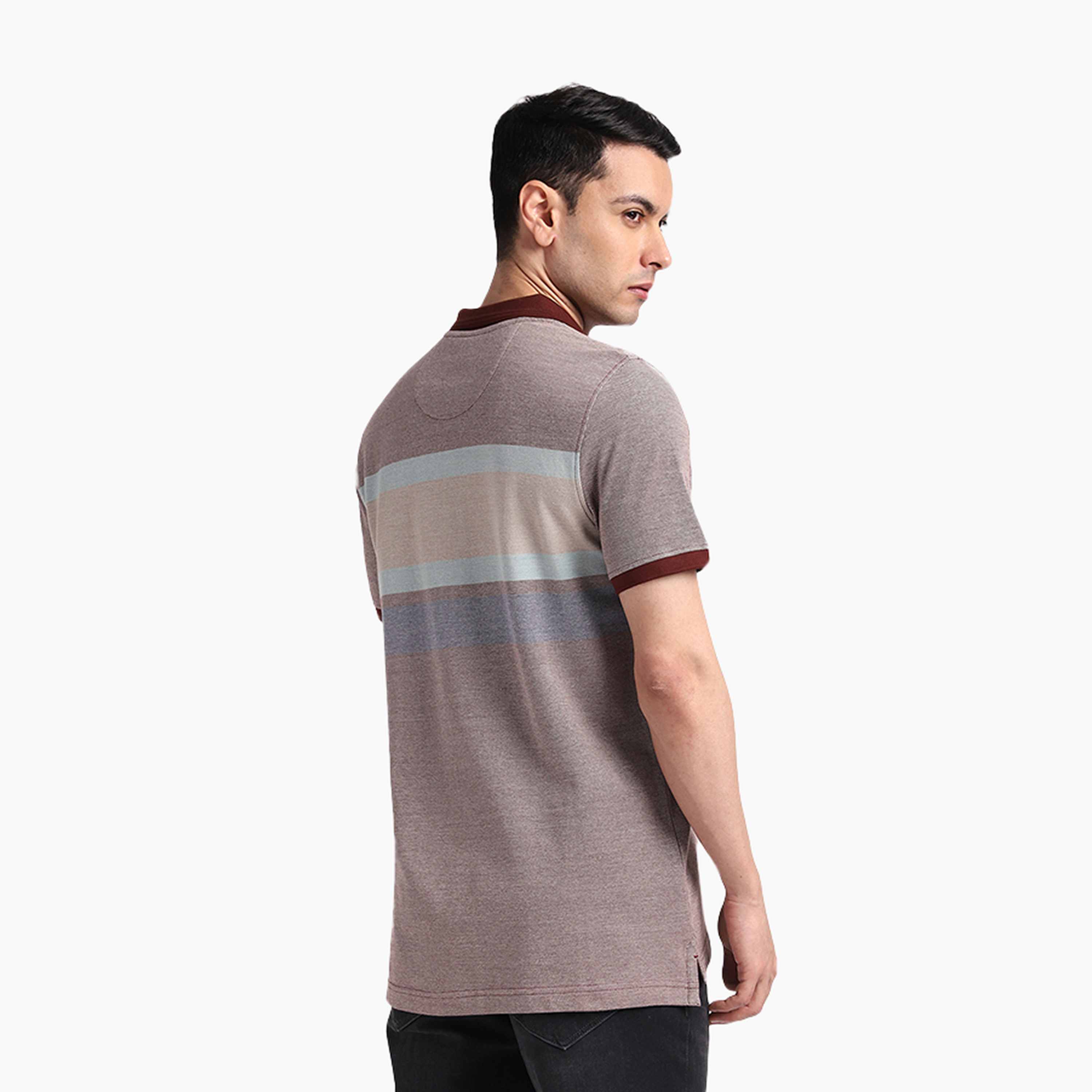 Beverly Hills Polo Club Striped Collared Short Sleeves Men's Polo T-Shirt-men-clothing-tshirtsandpolos-polos-image-4