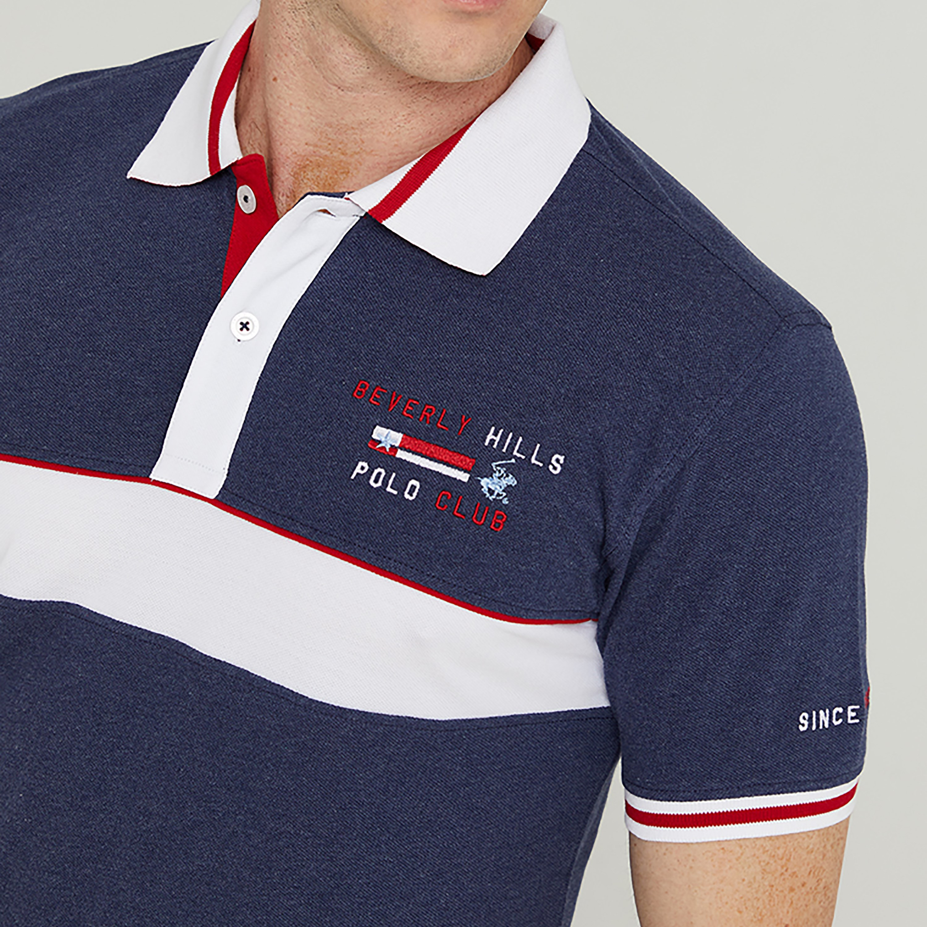 تي شيرت بولو بياقة محجبة اللون بيفرلي هيلز بولو كلوب وأكمام قصيرة-men-clothing-tshirtsandpolos-polos-image-3
