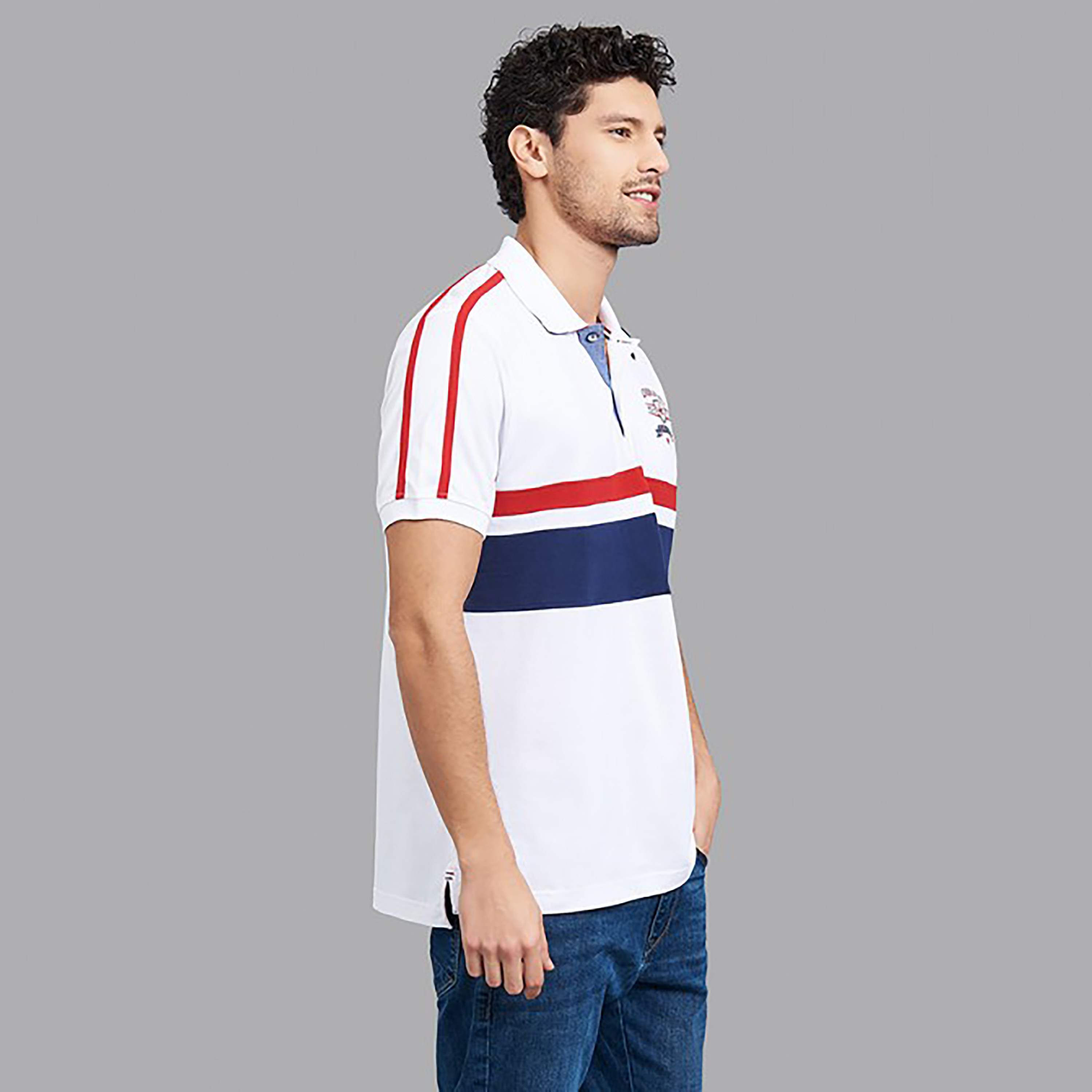 تي شيرت بولو من بيفرلي هيلز بولو كلب رجالي بلون أسود مع منسوج بأكمام قصيرة-men-clothing-tshirtsandpolos-polos-image-7