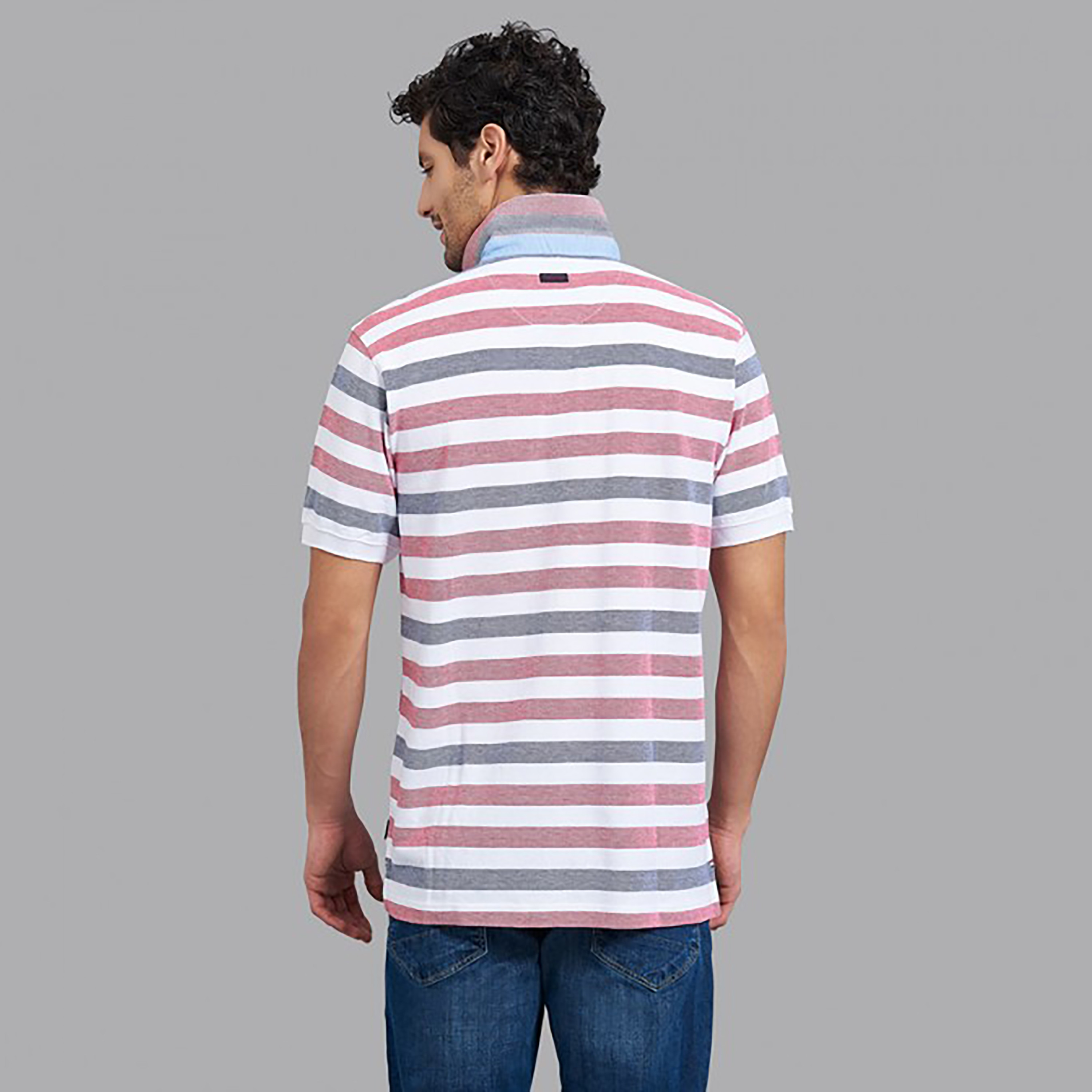 Beverly Hills Polo Club Men Multicolour Striped Short Sleeves Polo T-Shirt-men-clothing-tshirtsandpolos-polos-image-4