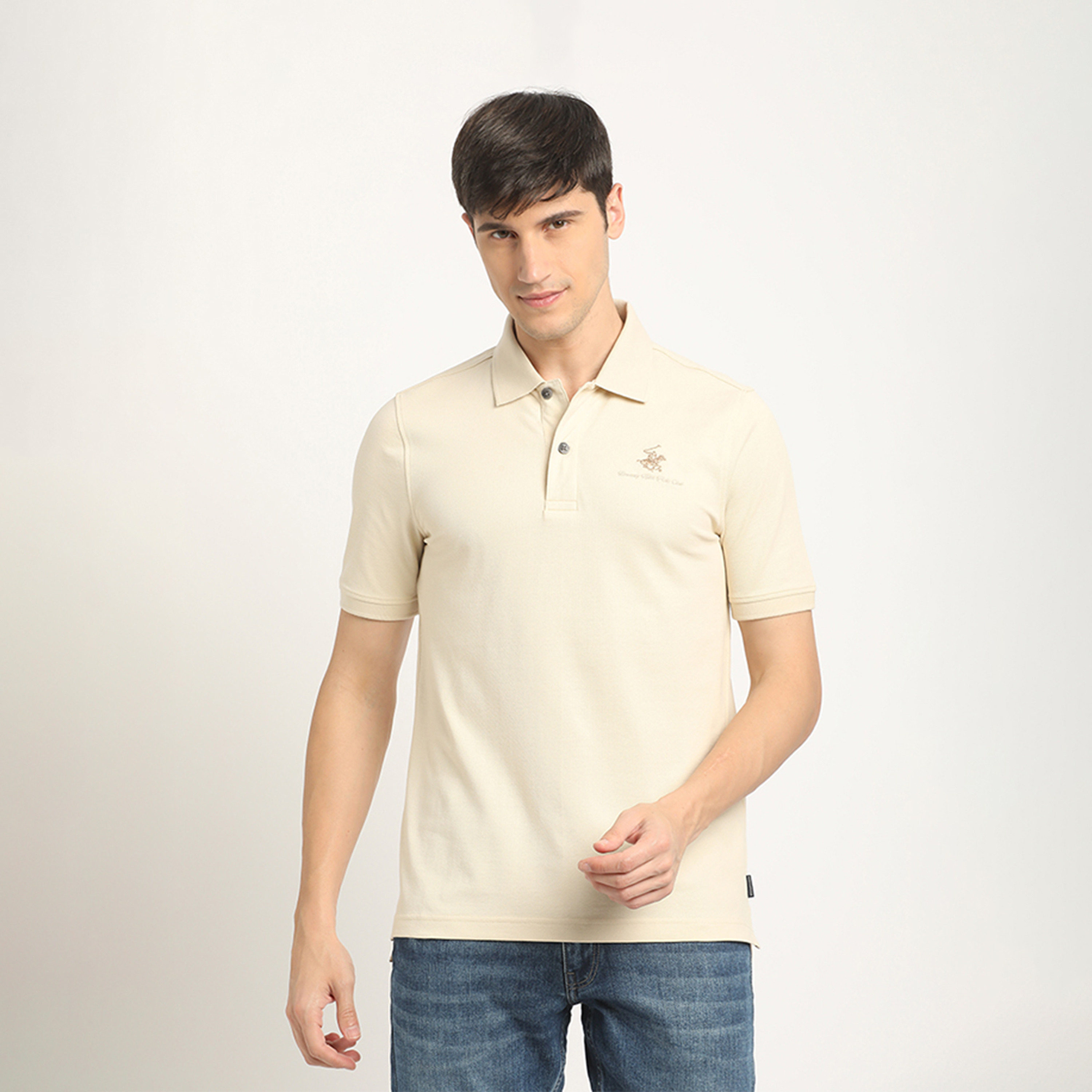Beverly Hills Polo Club Logo Collared Short Sleeves Polo T-shirt-men-clothing-tshirtsandpolos-polos-image-1