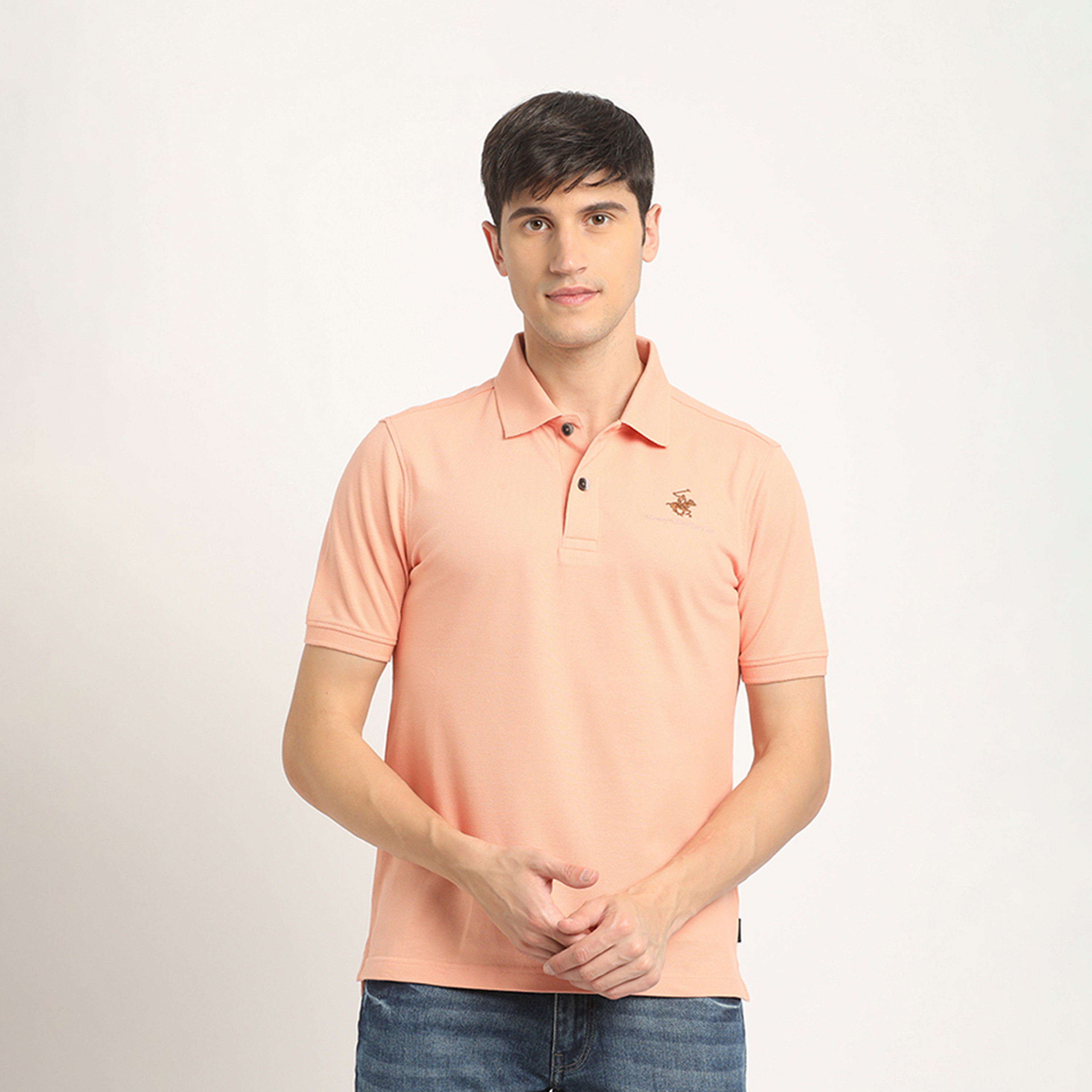 Beverly Hills Polo Club Logo Collared Short Sleeves Polo T-shirt-men-clothing-tshirtsandpolos-polos-image-1
